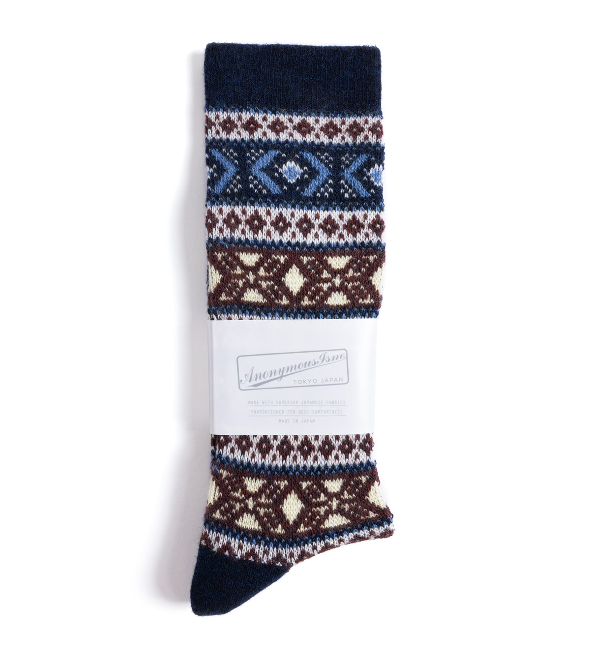 Anonymous Ism Wool JQ Crew Socks: Navy