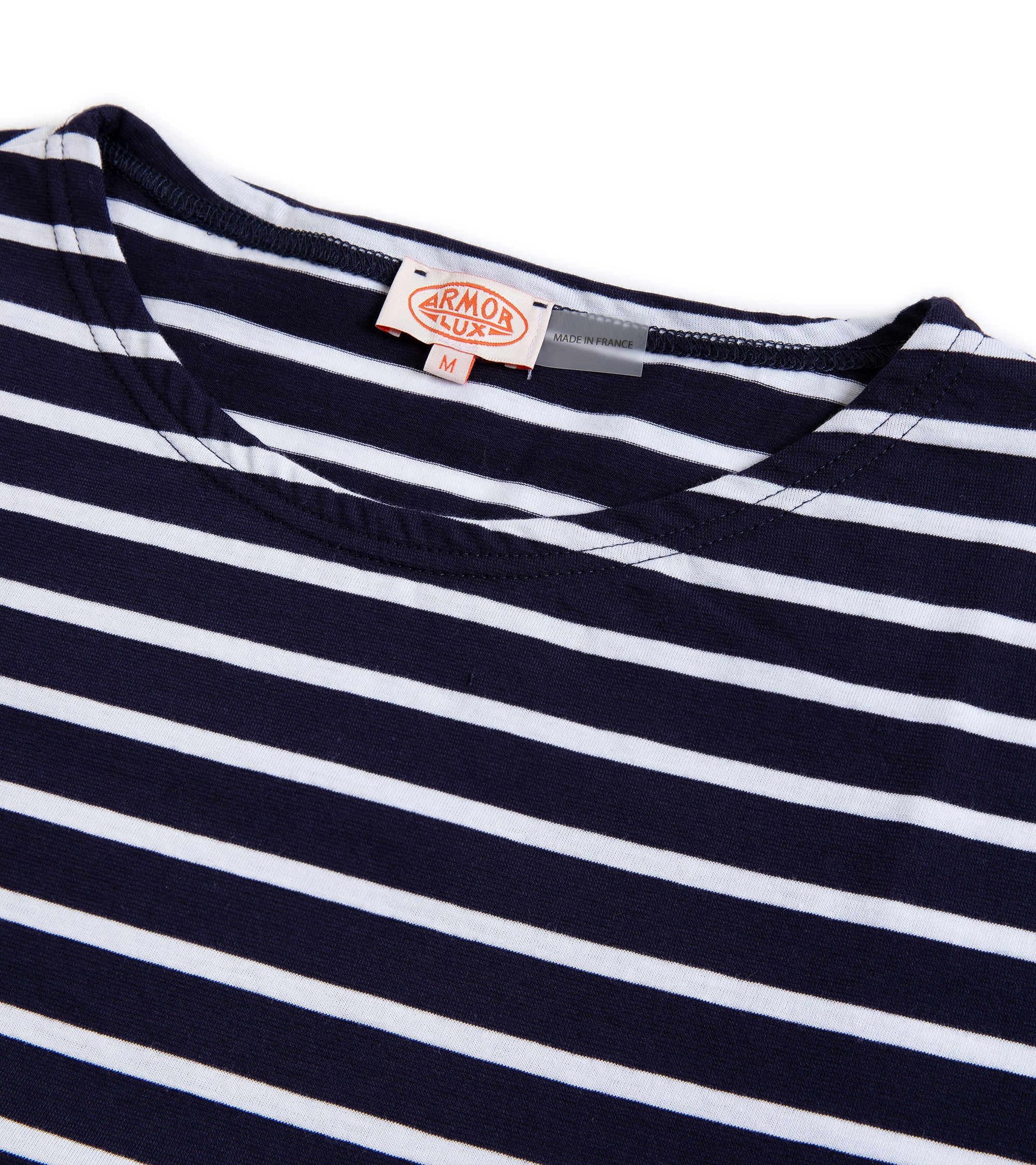 Armor Lux Lightweight Breton Striped T-Shirt: Navy/White