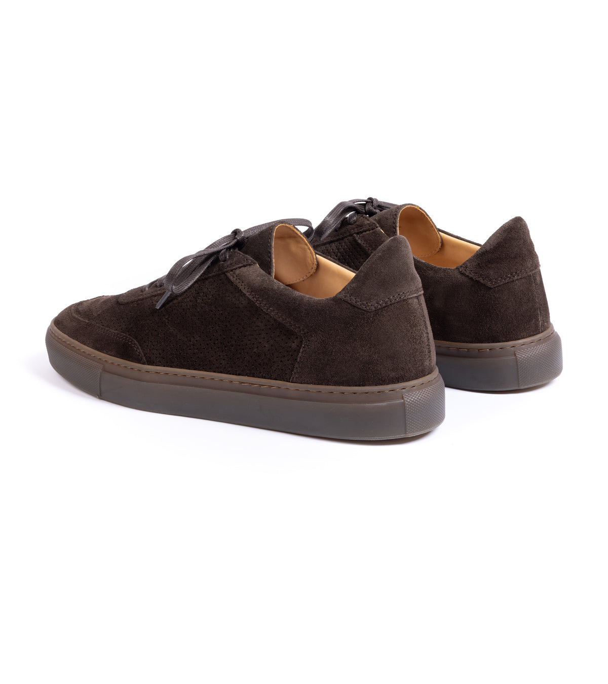 CQP Atrium Suede Sneaker: Dark Brown