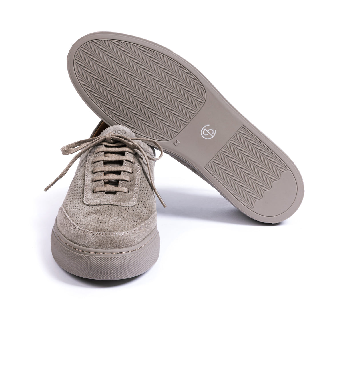 CQP Atrium Suede Sneaker: Taupe