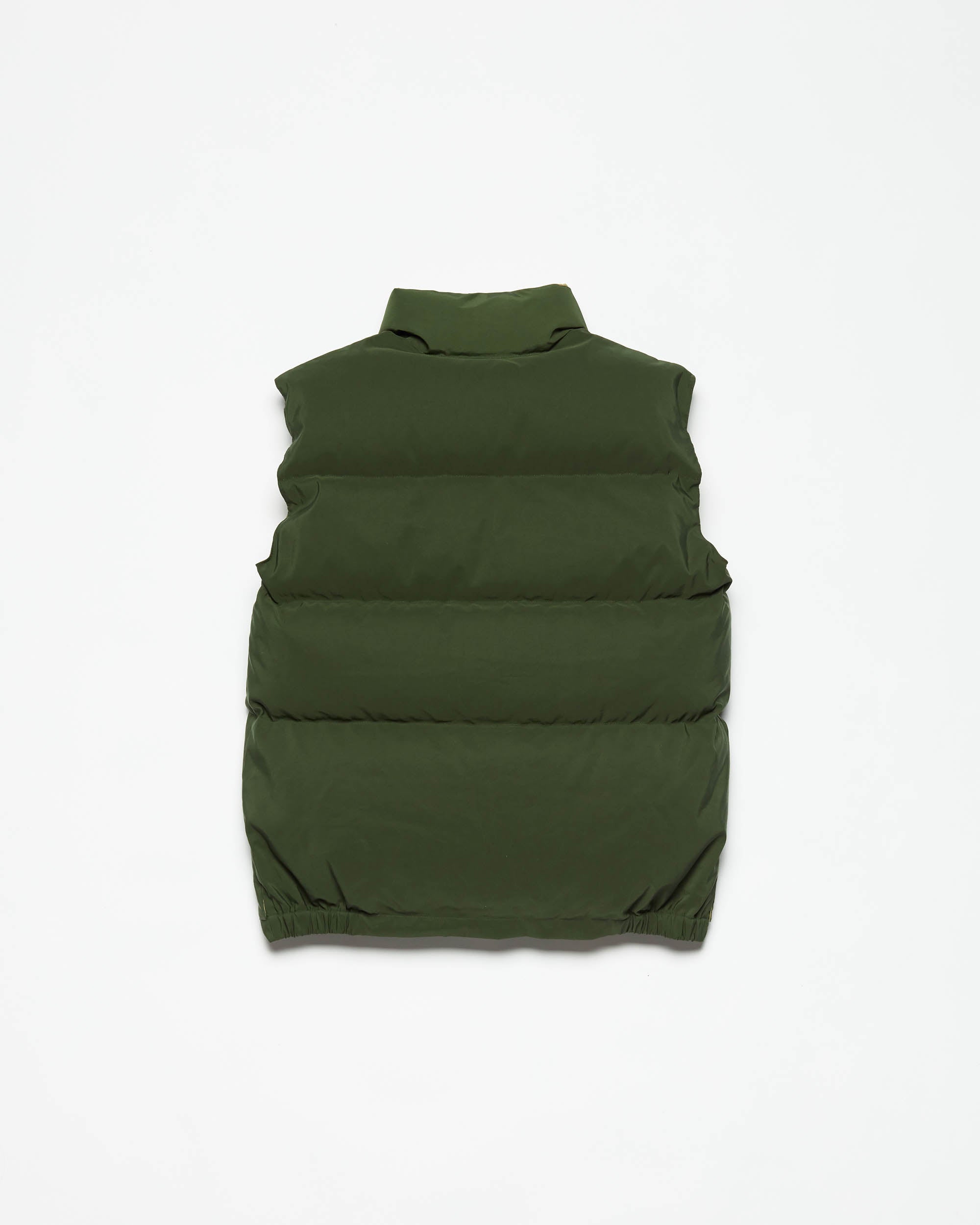 Crescent Down Works 60/40 Down Italian Vest: Olive