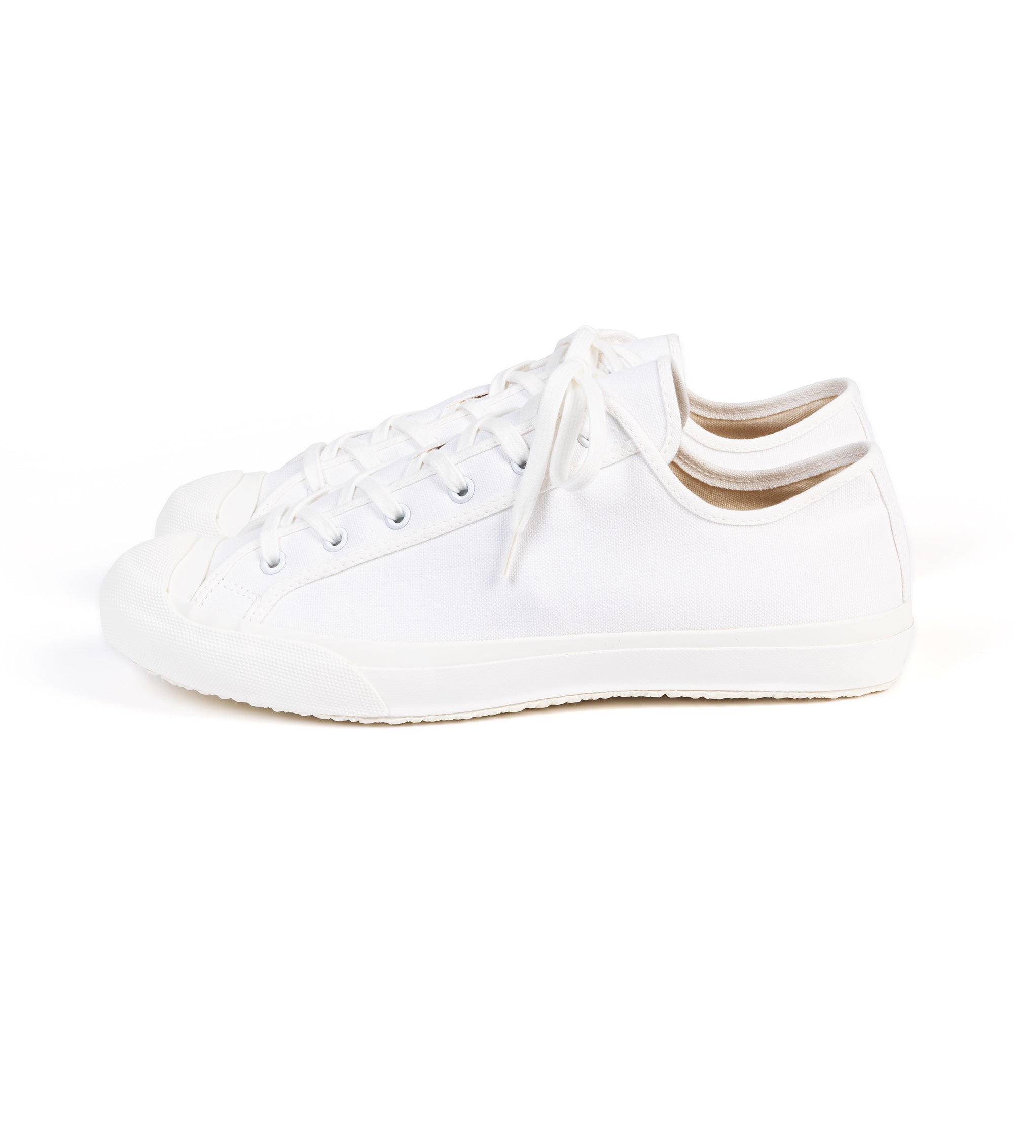 Doek Court Canvas Sneaker: Optical White