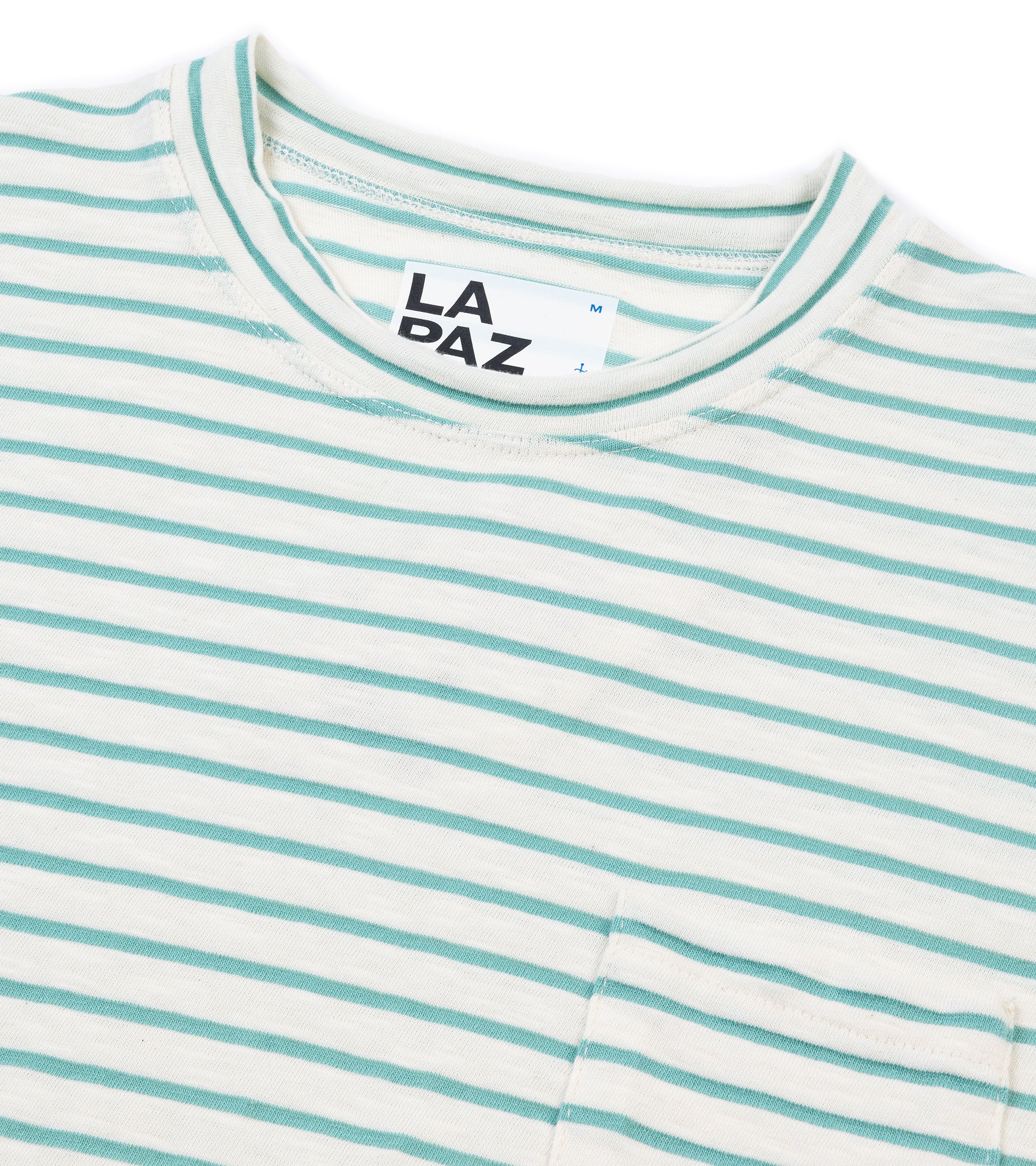 La Paz Guerreiro Stripe Pocket T-Shirt: Green