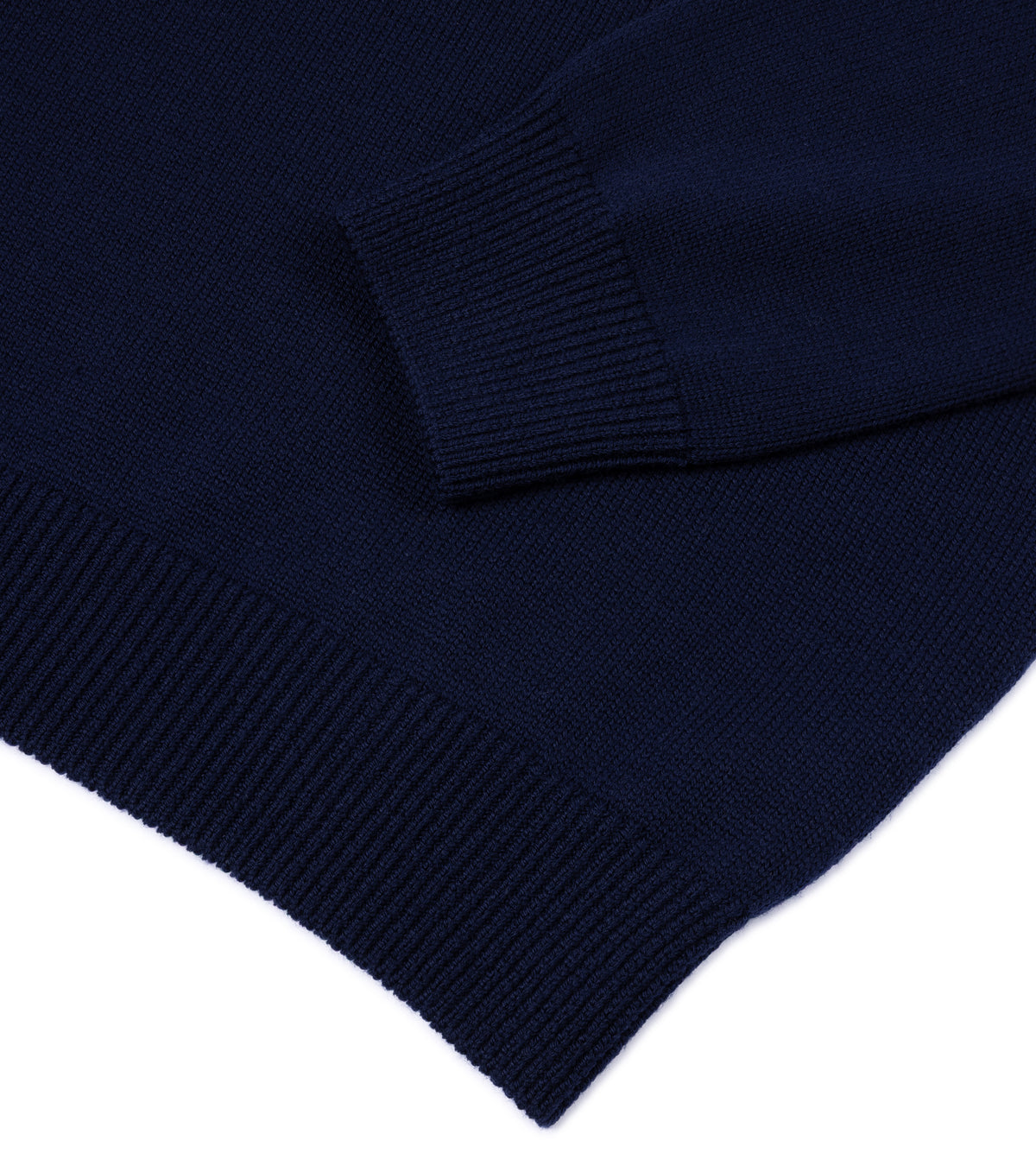 Mooncastle Merino Roll Neck Sweater: Navy