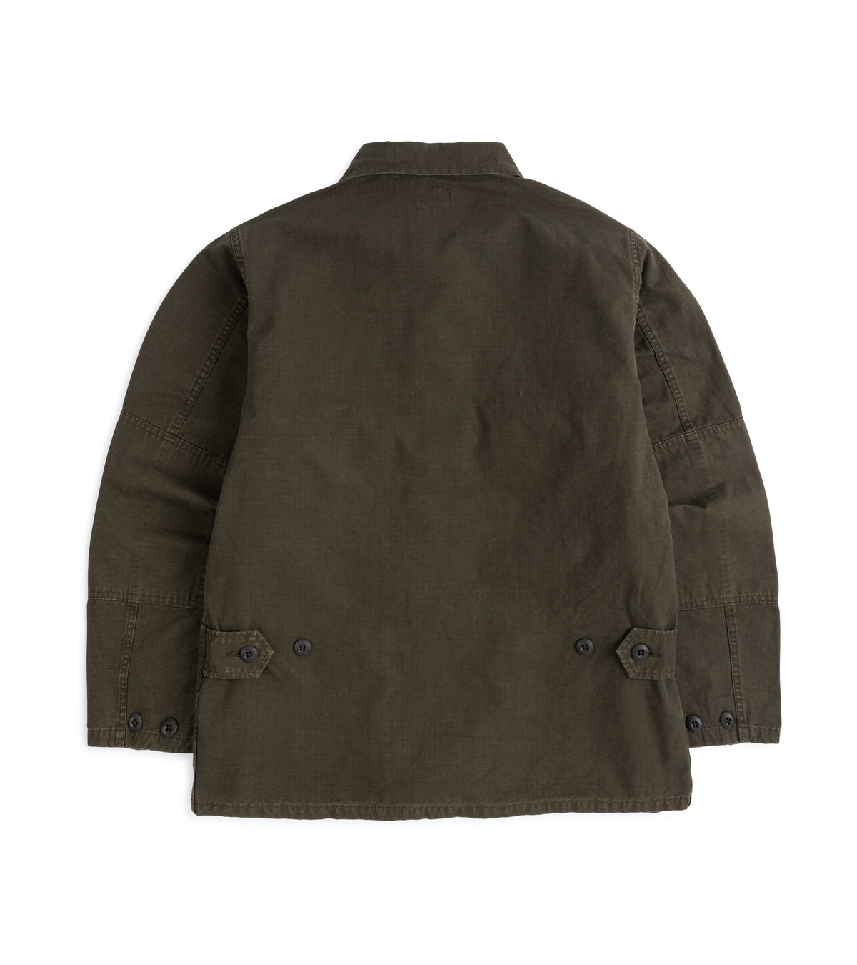 OrSlow Ripstop Cotton BDU Jacket, back view.