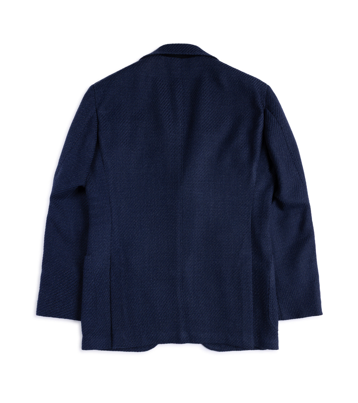 Ring Jacket Meister Wool Roving Kersey Balloon Jacket in Navy back view.
