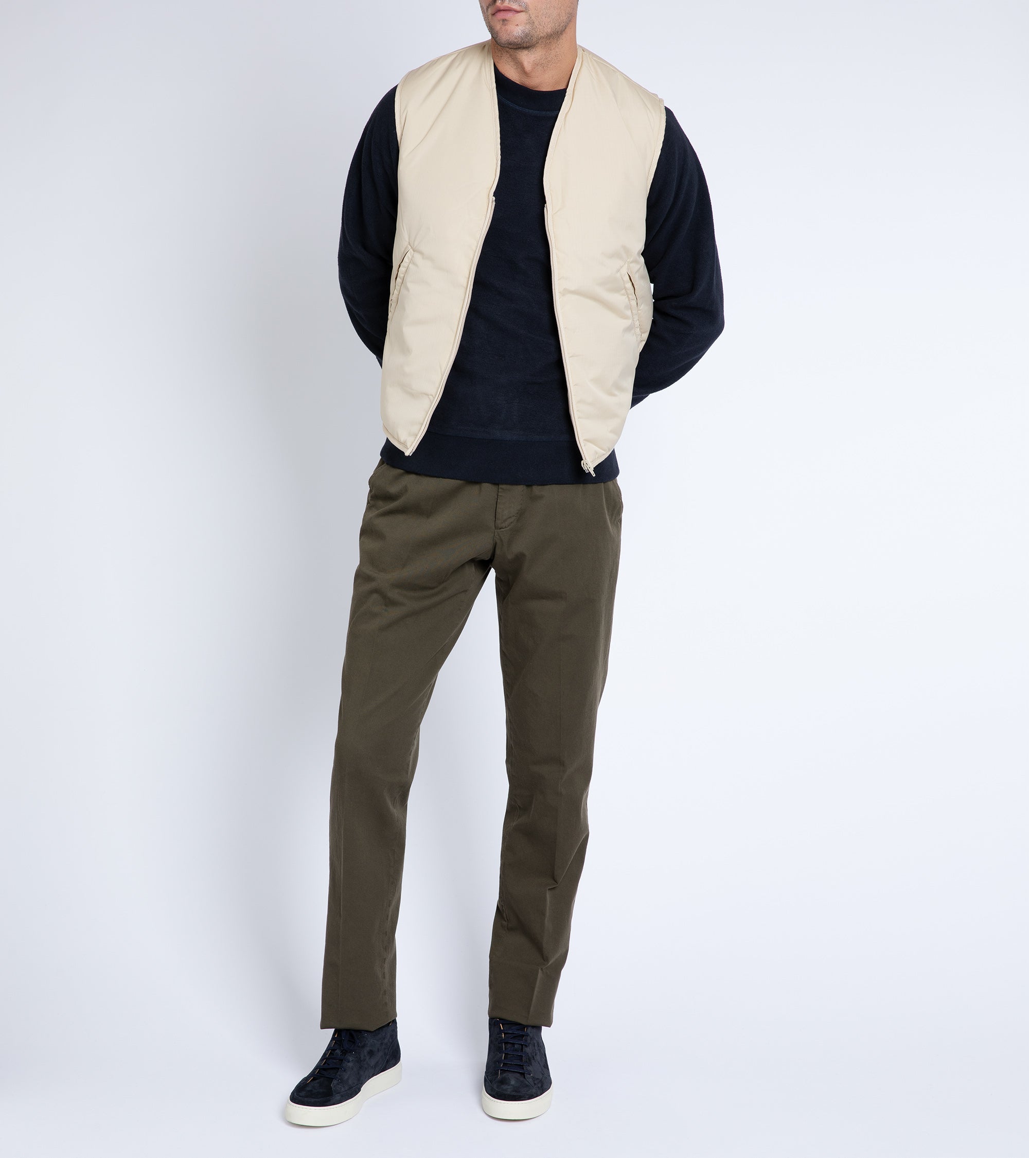 La Paz Penuco Ripstop Padded Vest: Ecru