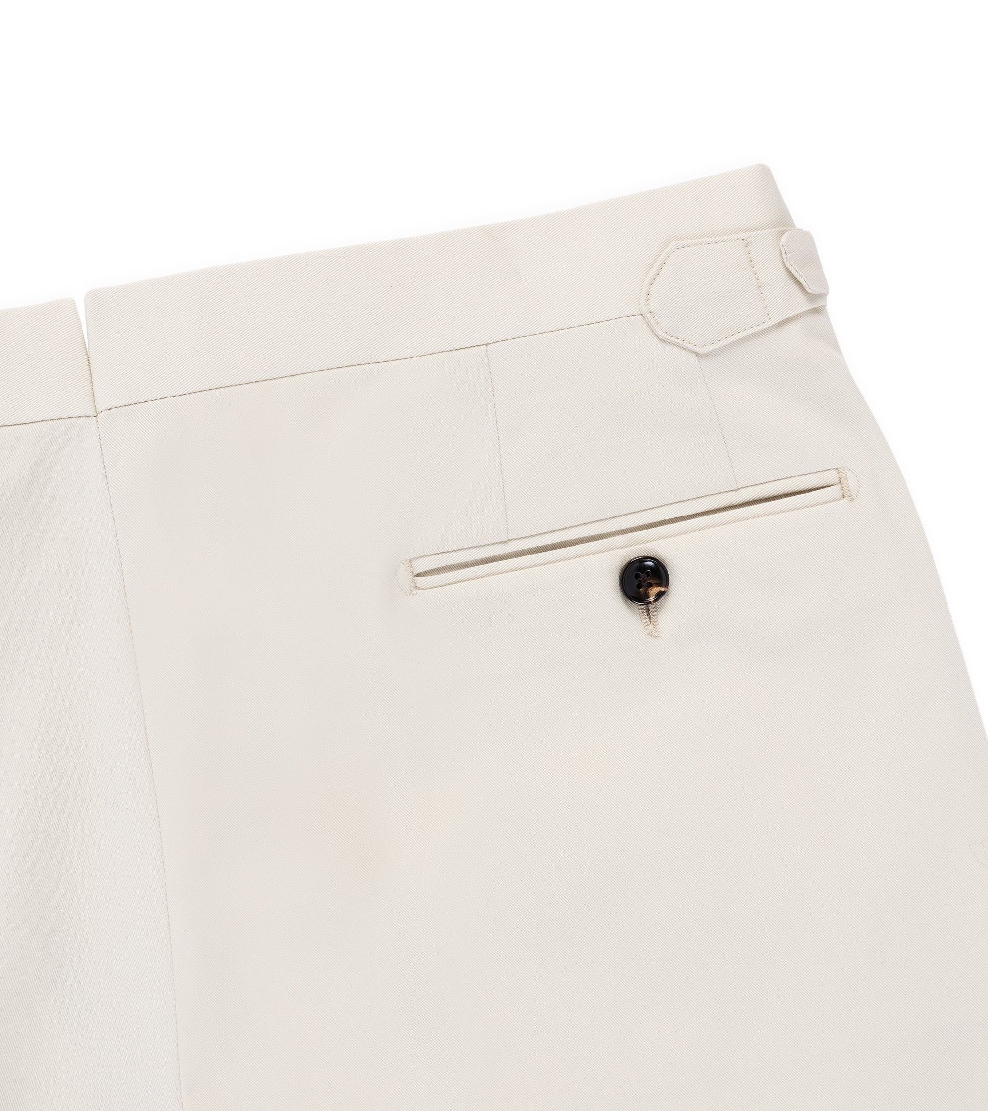 Trunk Walbrook Cotton Tailored Trousers: Light Beige