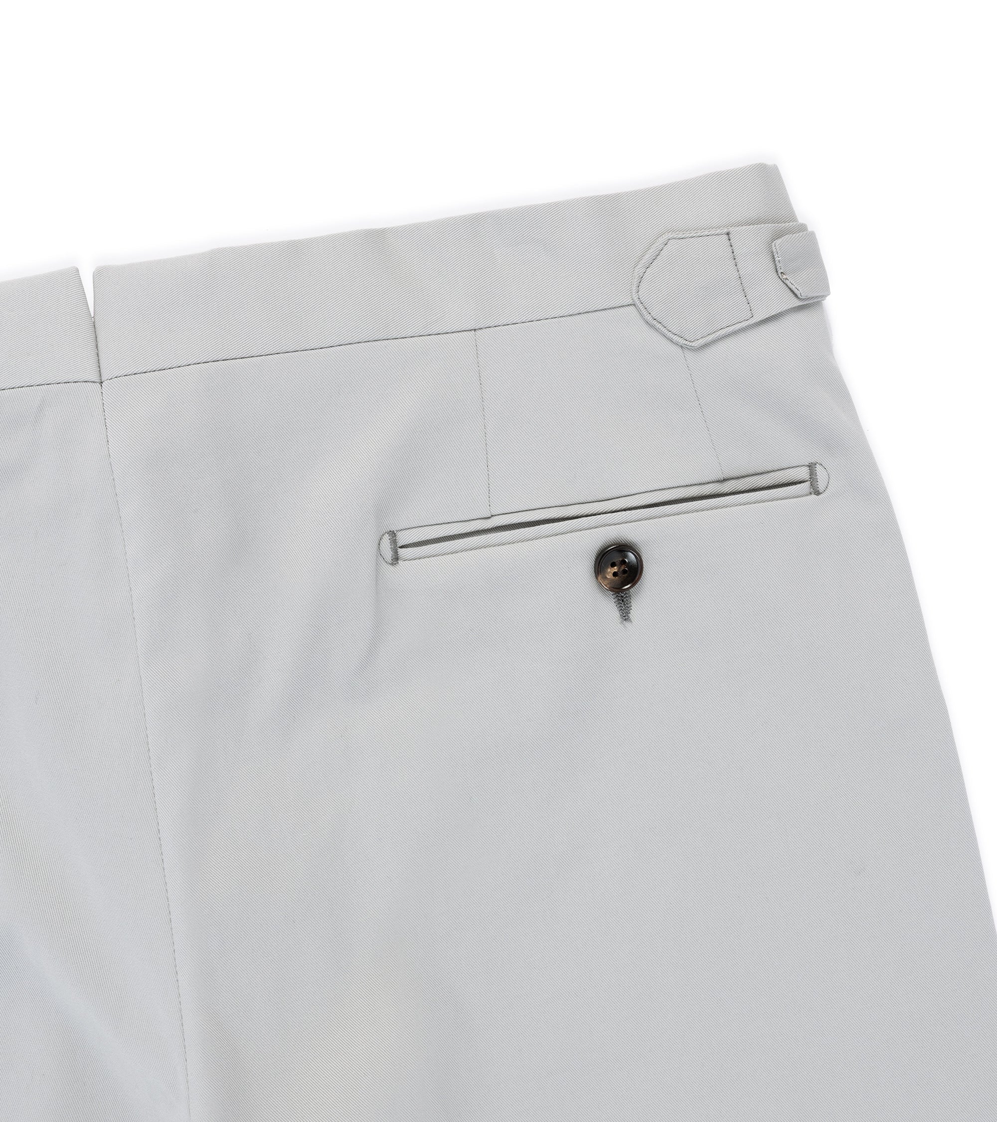 Trunk Walbrook Cotton Tailored Trousers: Light Grey