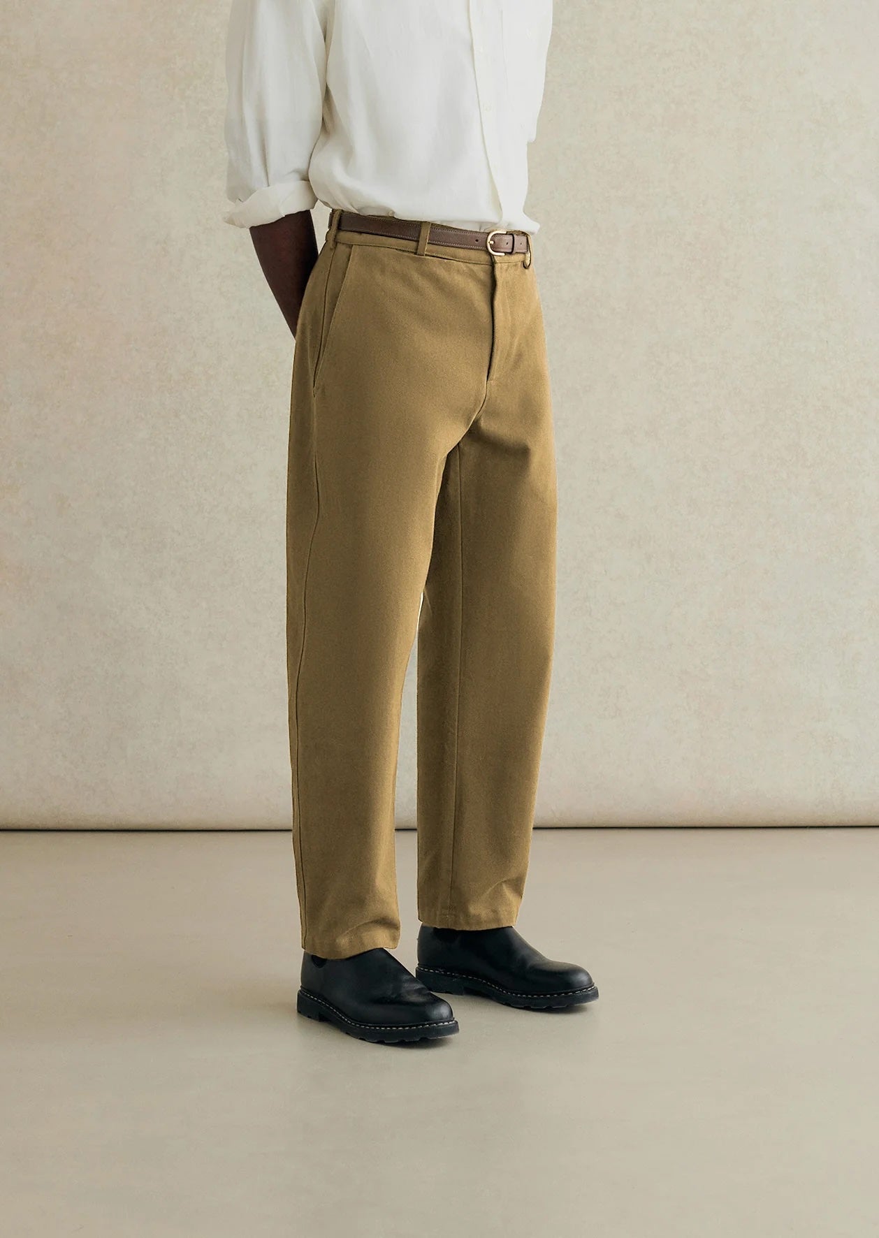 De Bonne Facture Soft Cotton Balloon Trousers: Bronze