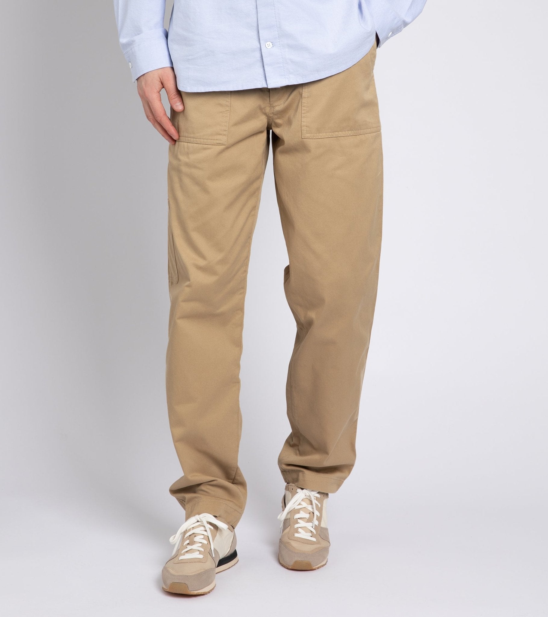 Rovi Lucca Cotton Drill Garden Pants: Beige - Trunk Clothiers