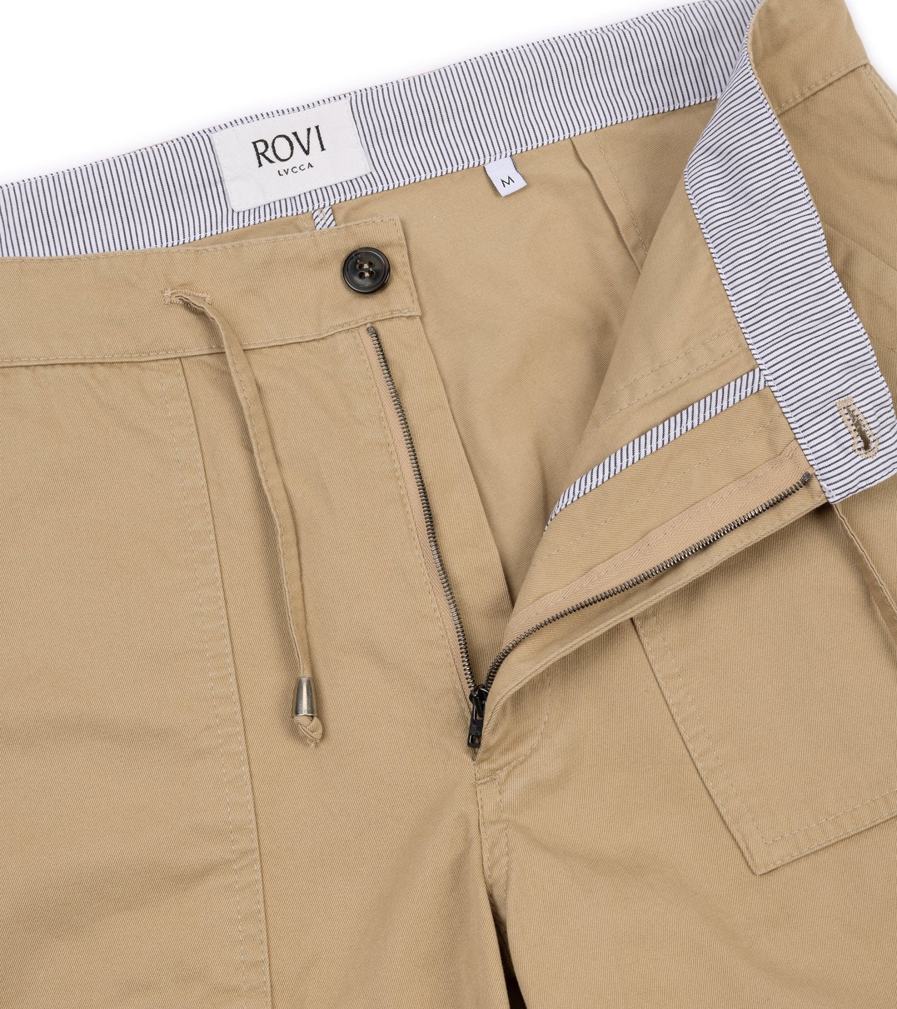 Rovi Lucca Cotton Drill Garden Pants: Beige - Trunk Clothiers