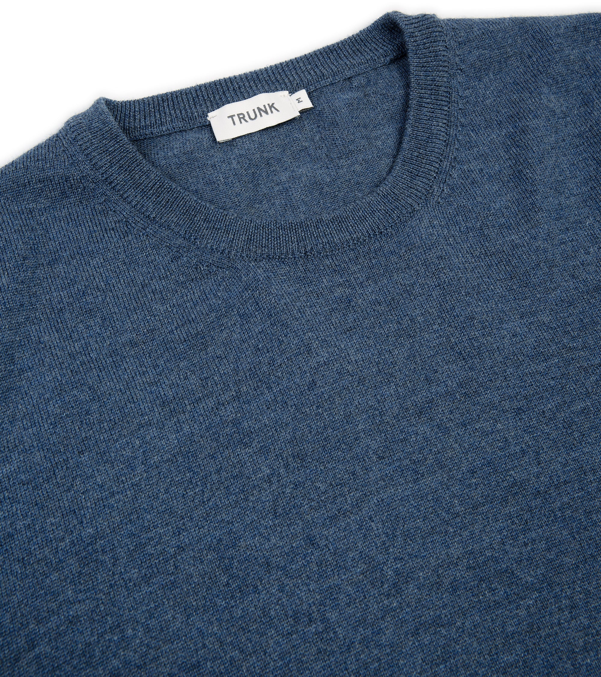 Trunk Harley Merino Crew Neck Sweater: Indigo