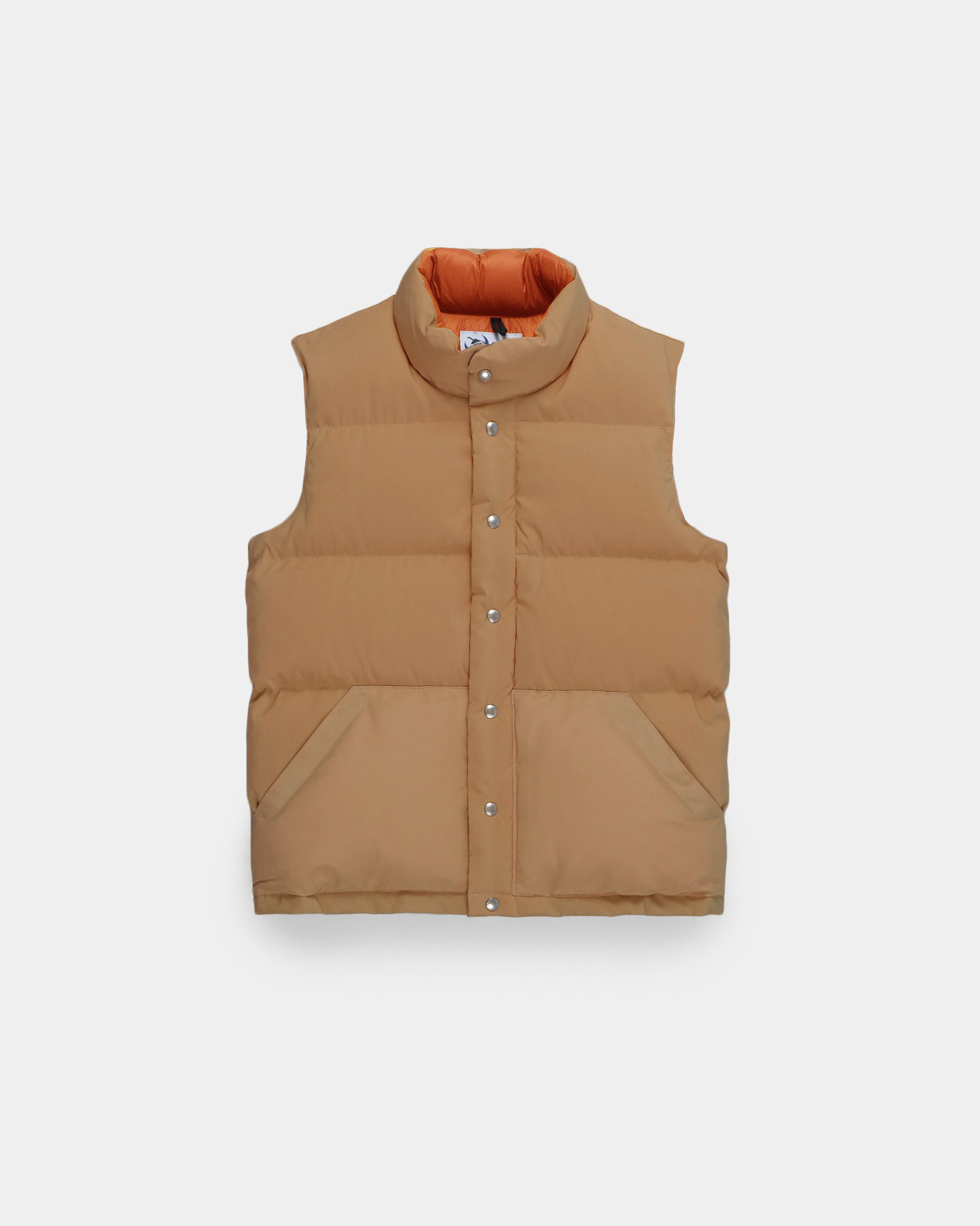 Crescent Down Works 60/40 Down Italian Vest: Tan