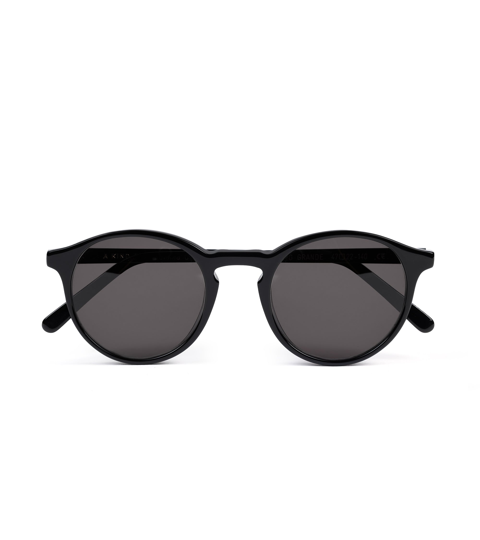 A Kind of Guise Palermo Grande Sunglasses: Solid Black/Dark Grey