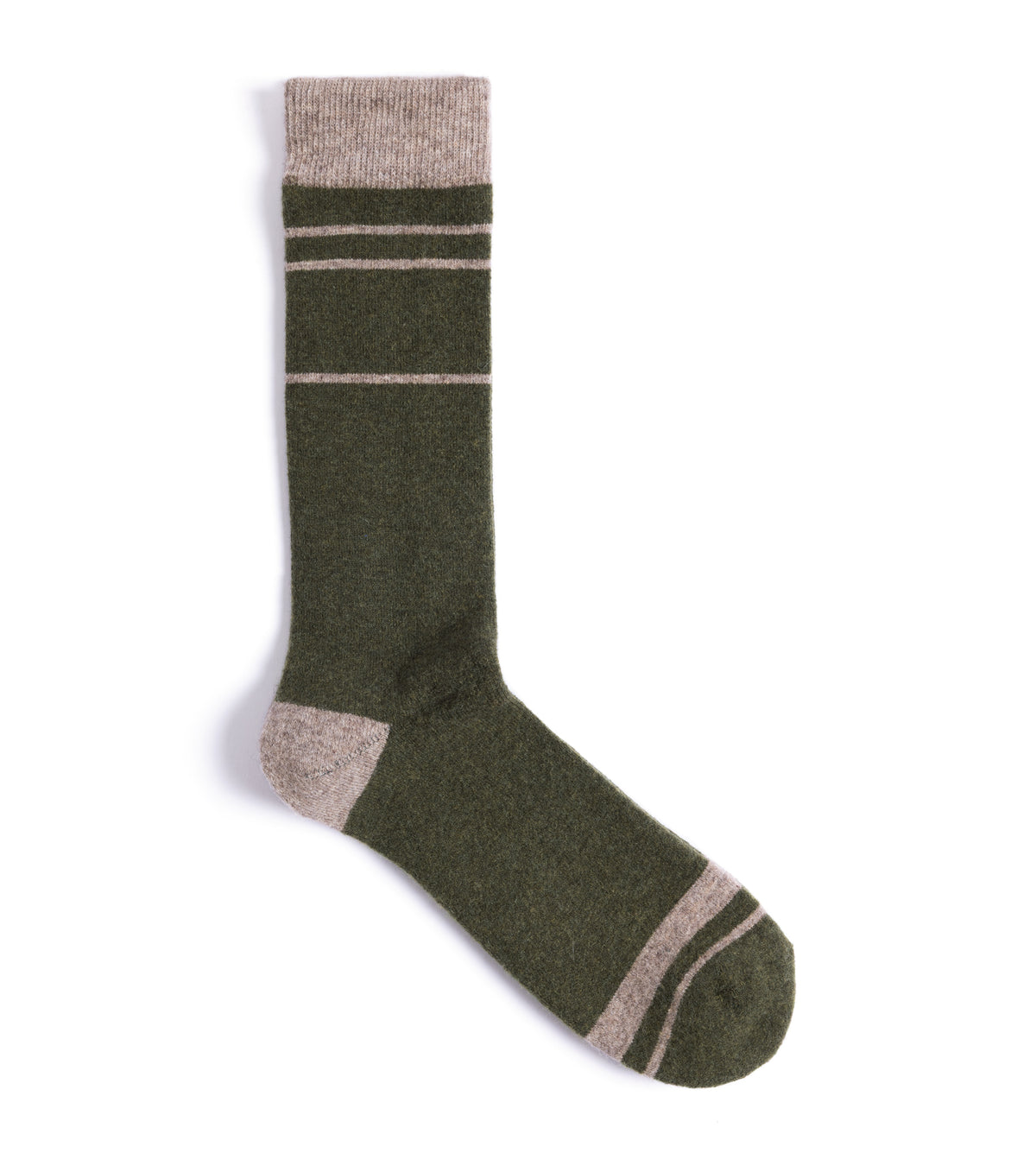 Anonymous Ism Staff Cashmere Crew Socks: Green