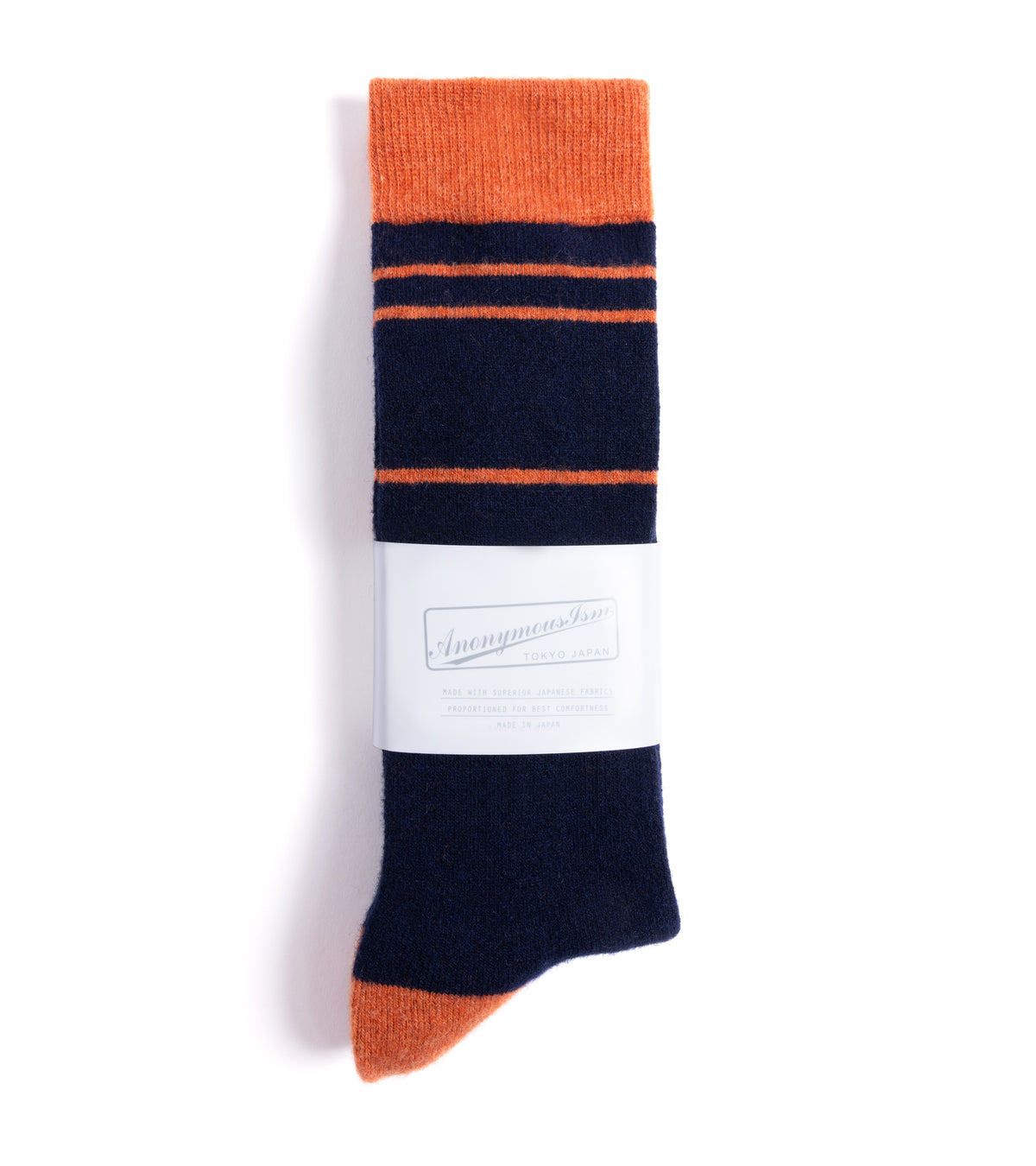 Anonymous Ism Staff Cashmere Crew Socks: Navy