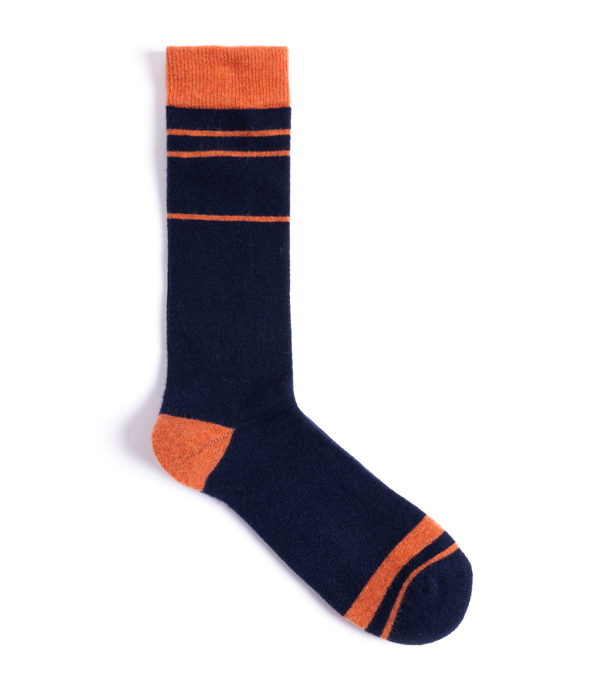 Anonymous Ism Staff Cashmere Crew Socks: Navy