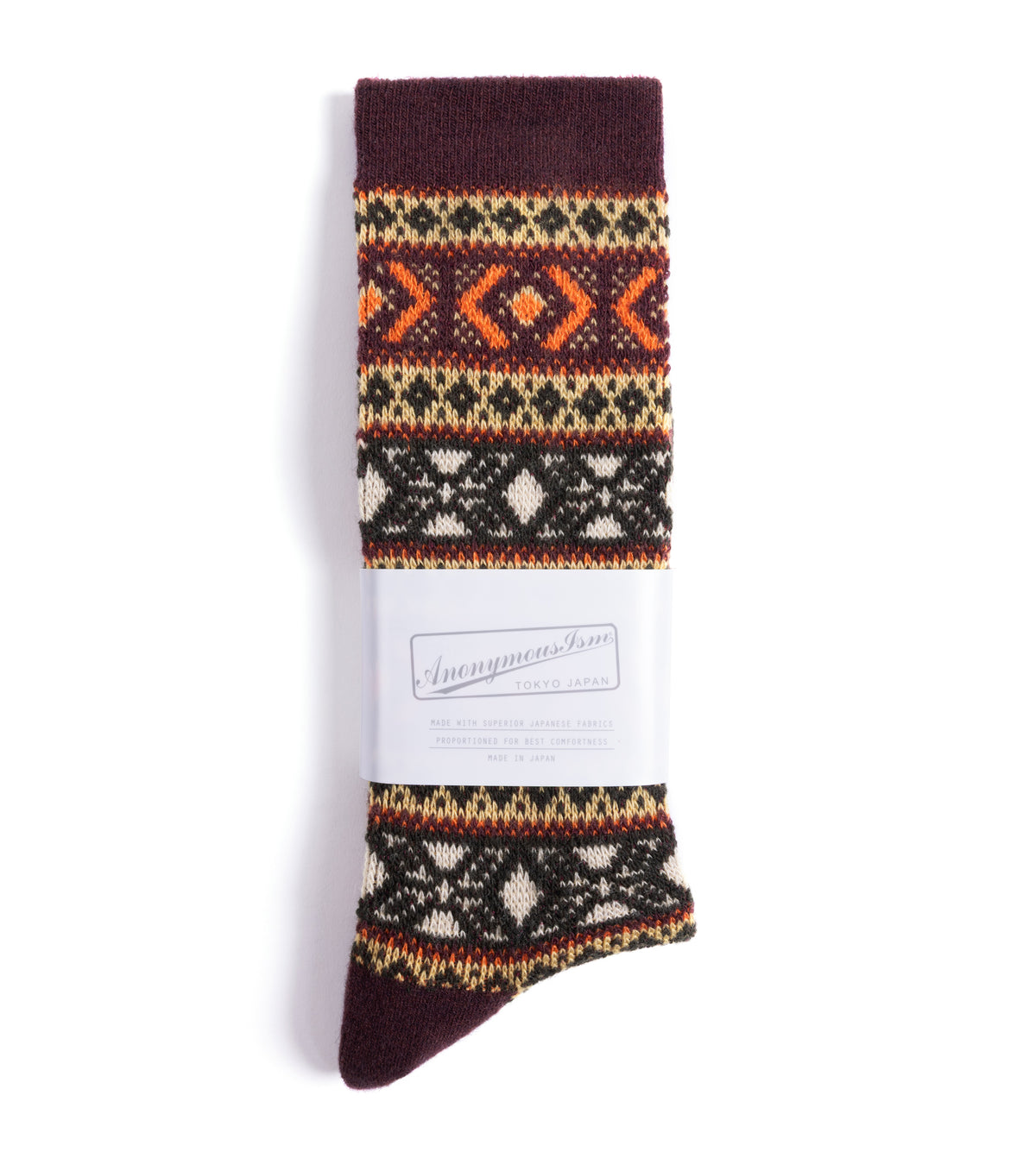 Anonymous Ism Wool JQ Crew Socks: Brown