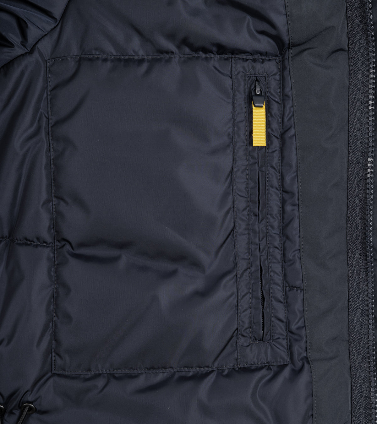Aspesi Minifield Nylon Padded Field Jacket in navy, product photo.