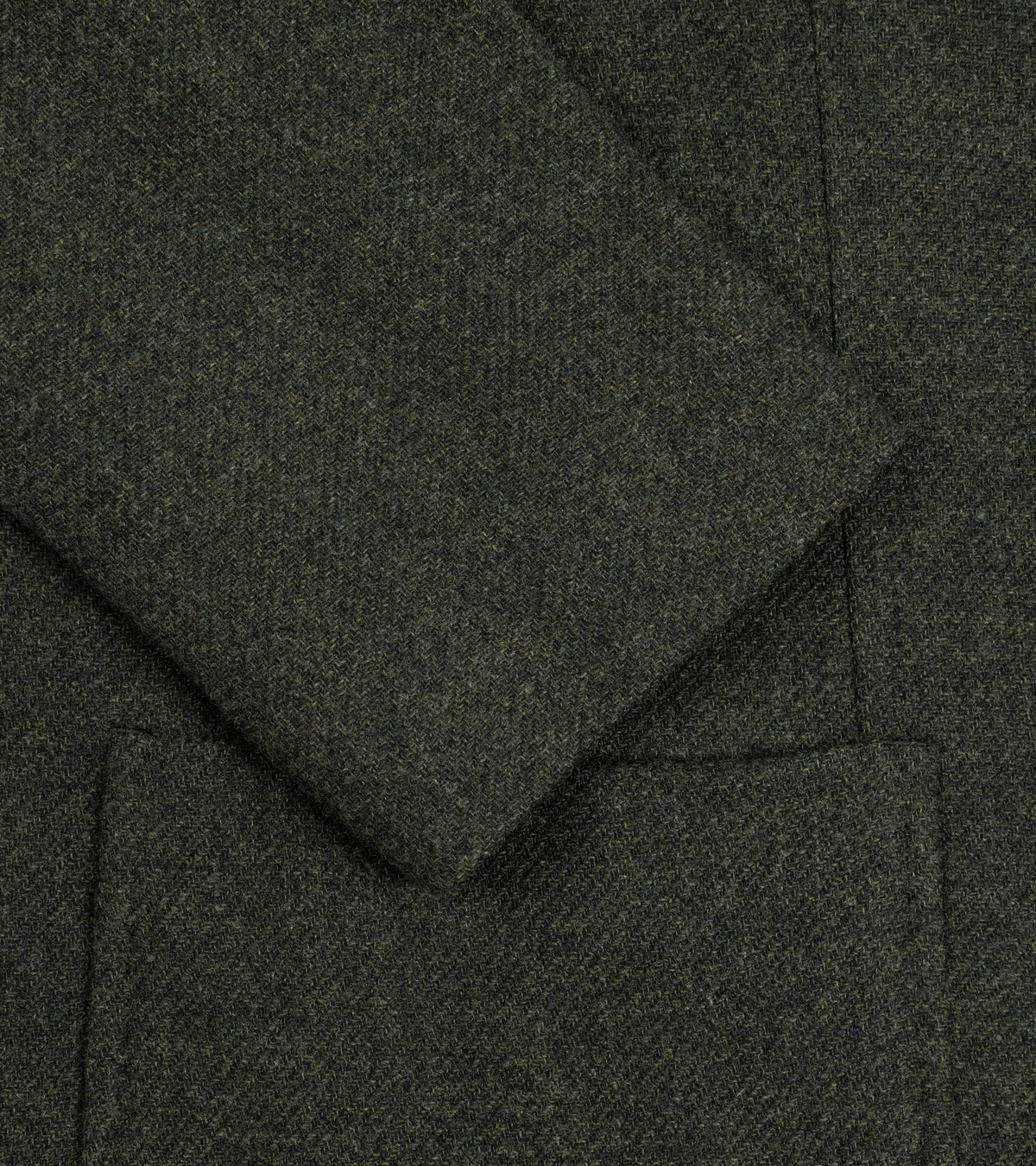 Boglioli Wool Cashmere Twill Gassman Jacket. Close-up detail sleeve, pocket and fabric detail.