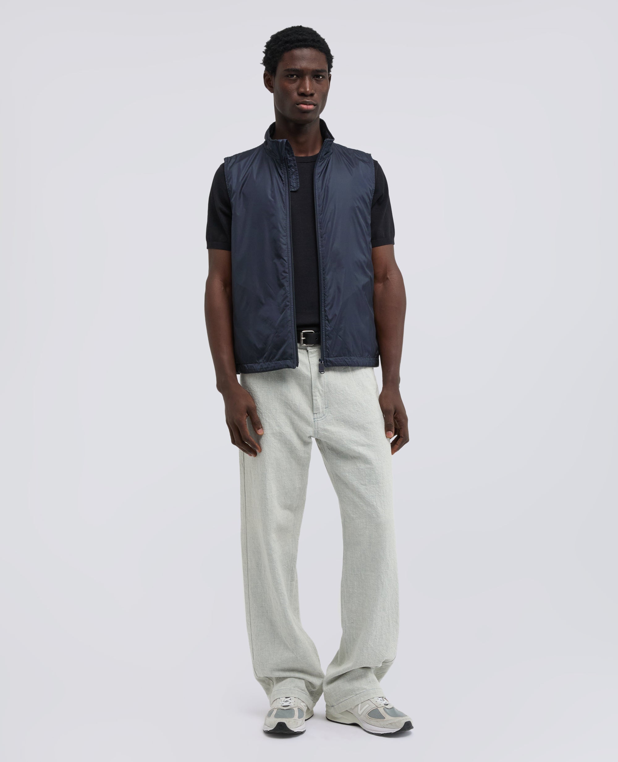 Aspesi Vernes Nylon Gilet: Navy