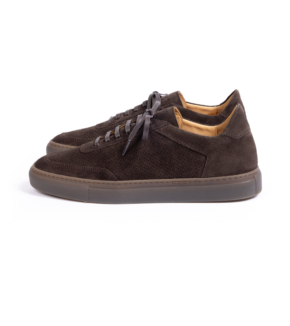 CQP Atrium Suede Sneaker: Dark Brown
