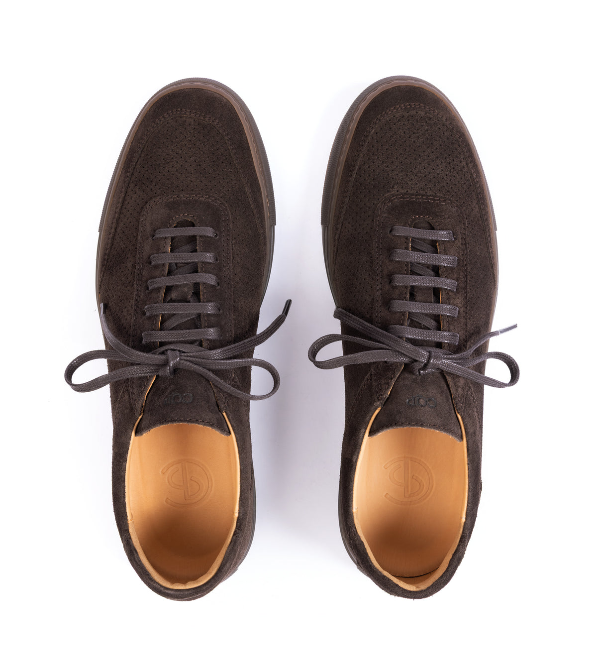 CQP Atrium Suede Sneaker: Dark Brown