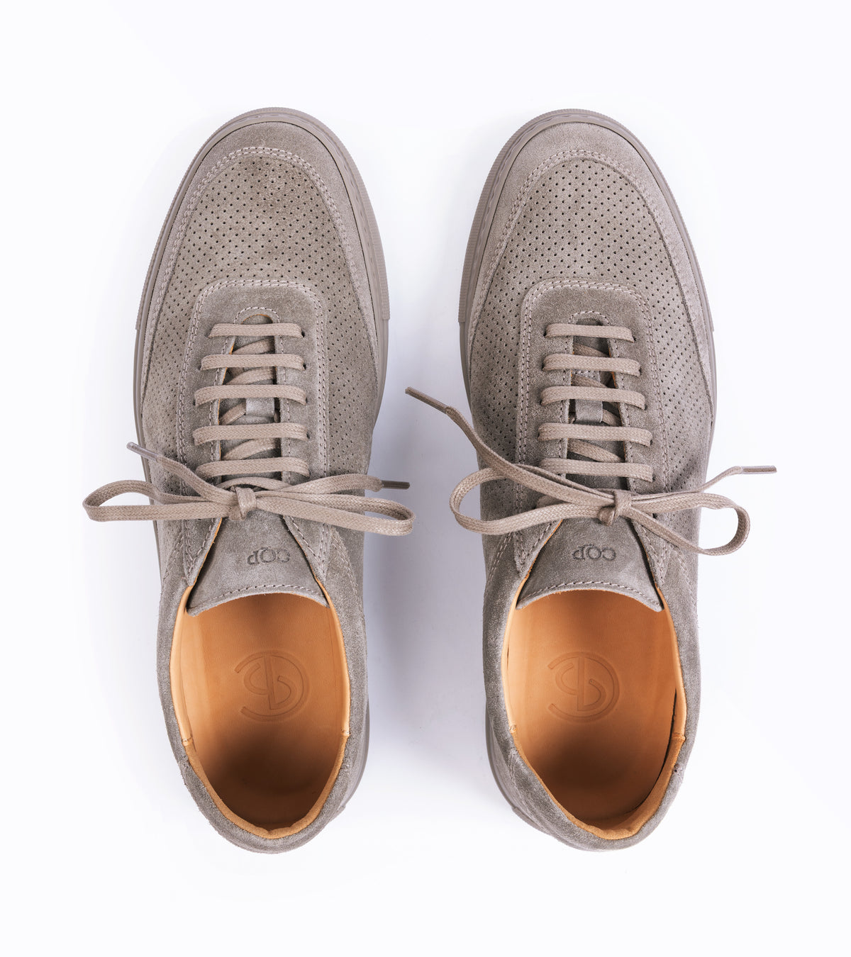 CQP Atrium Suede Sneaker: Taupe