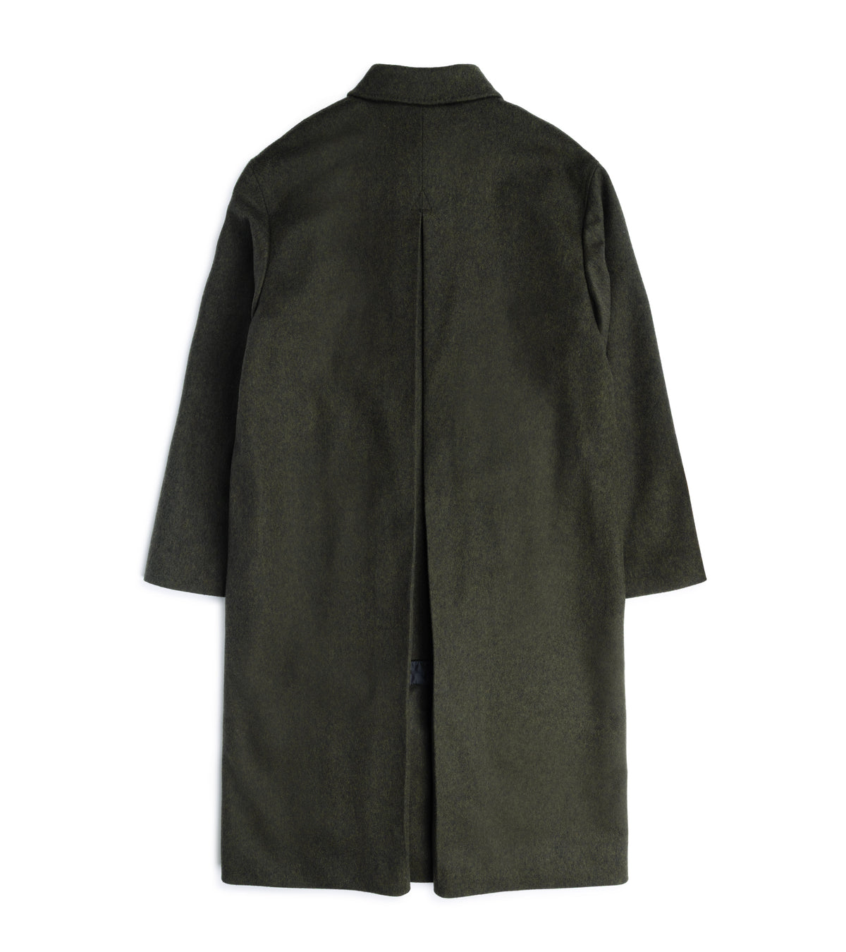 Caruso Wool Rigoletto Loden Coat in green, product photo.