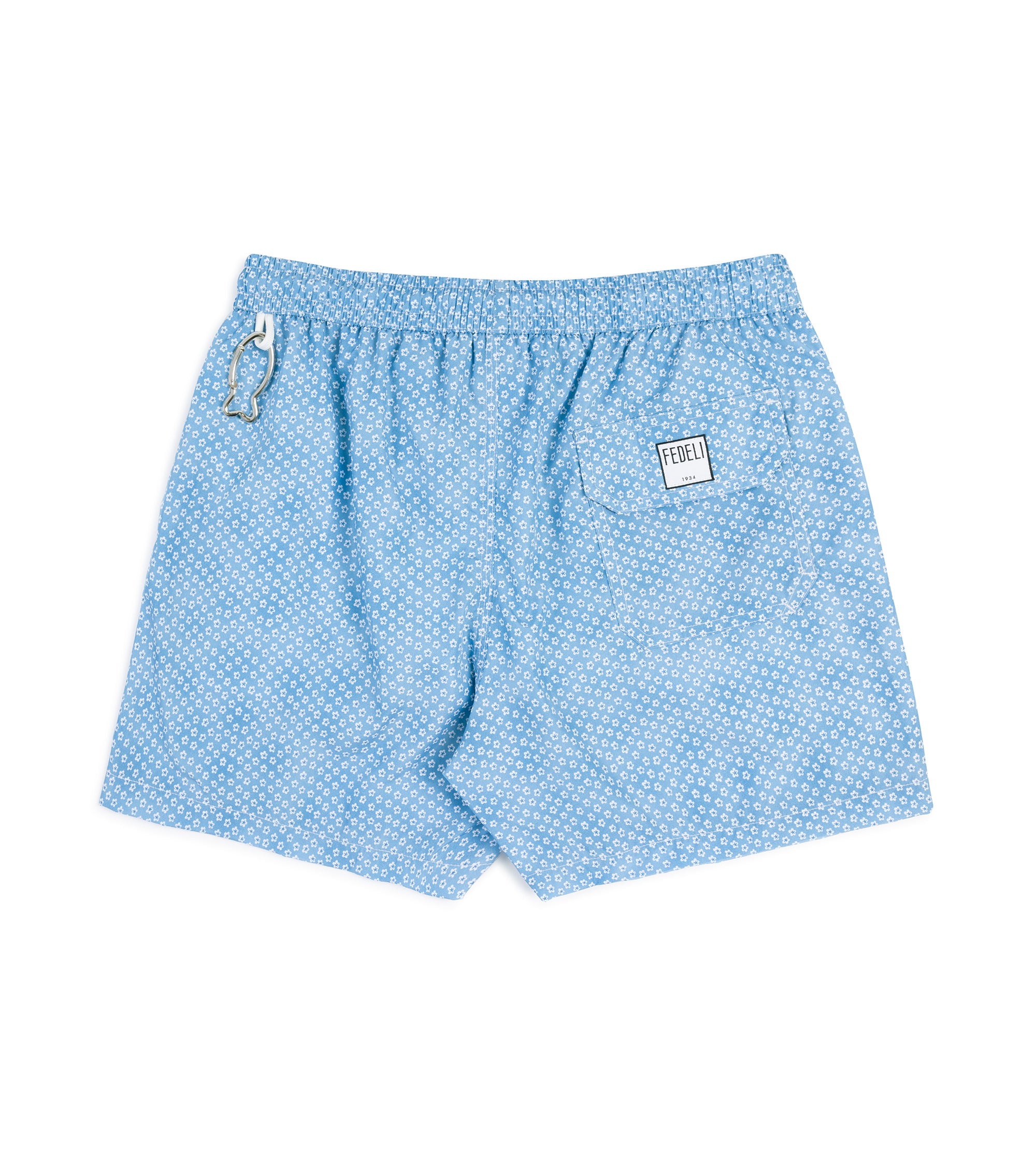 Fedeli Madeira Airstop Floral Swim Trunks: Sky Blue