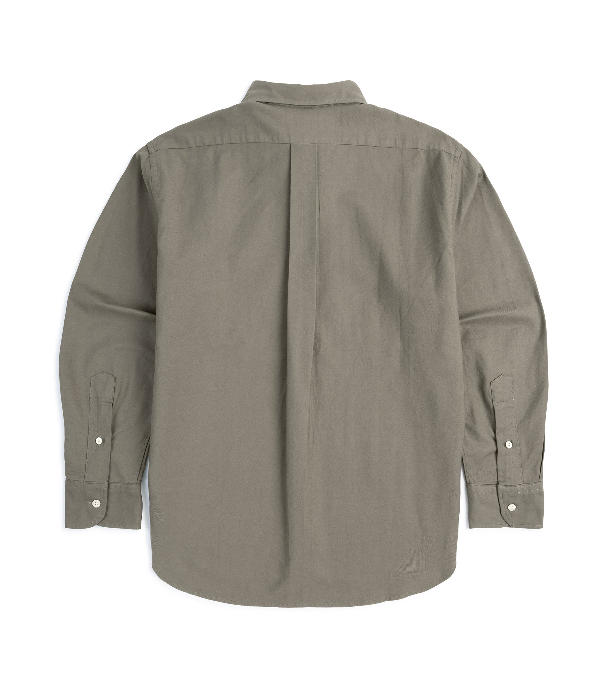 Manual Alphabet Supima Cotton Oxford Button Down Shirt: Olive