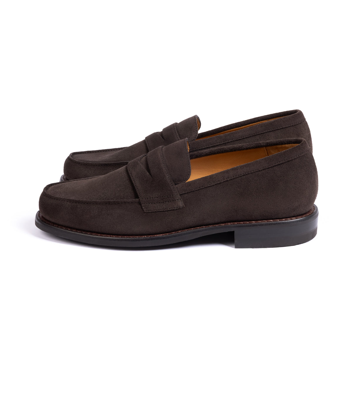 Paraboot Adonis Suede Loafer: Dark Brown