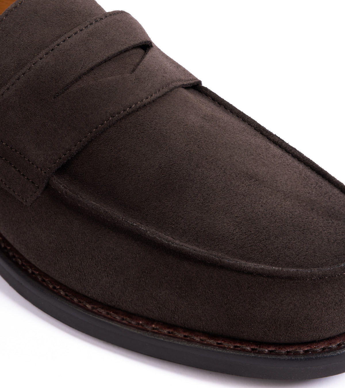 Paraboot Adonis Suede Loafer: Dark Brown
