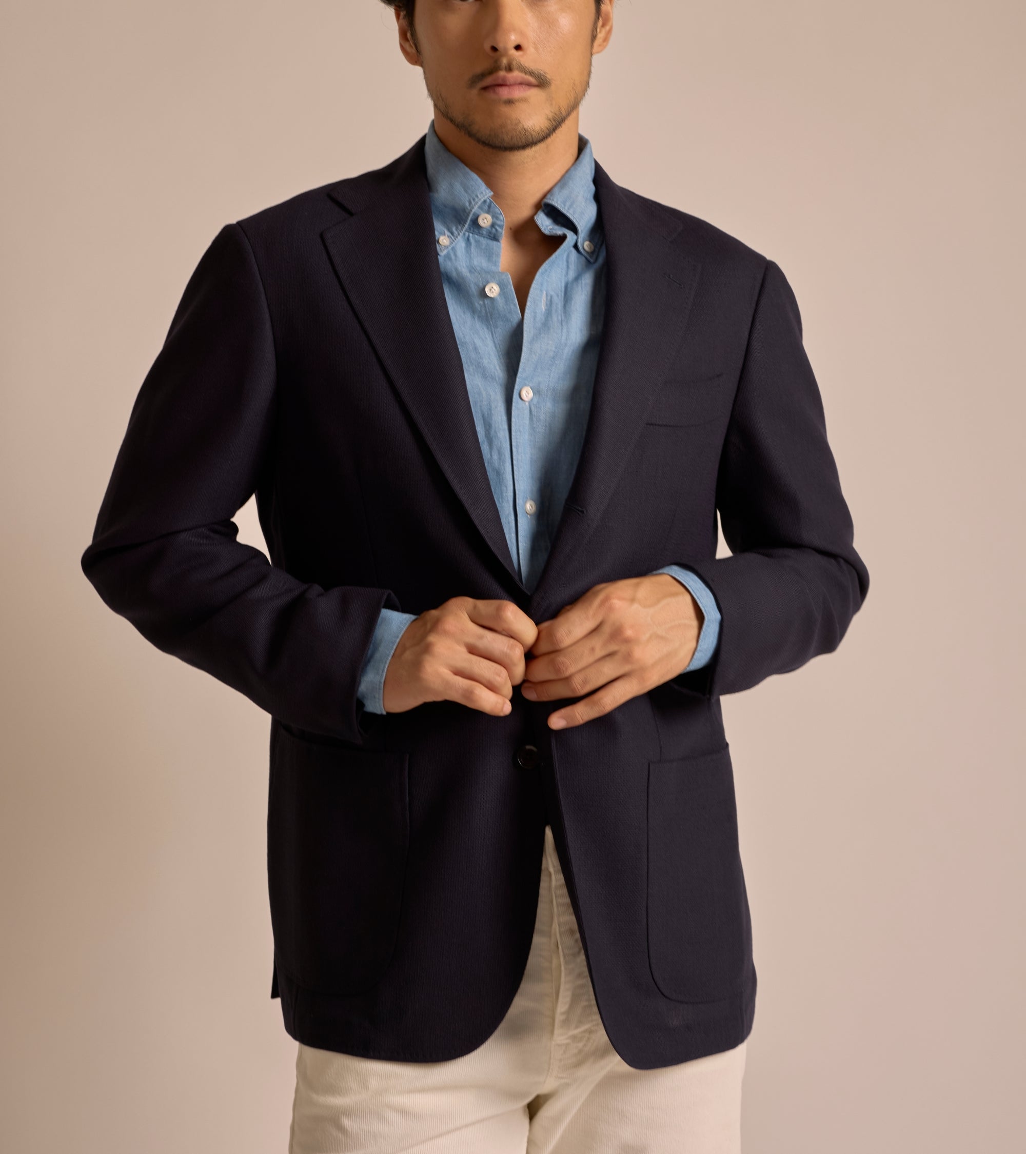 Navy Balloon suit jacket from Ring Jacket