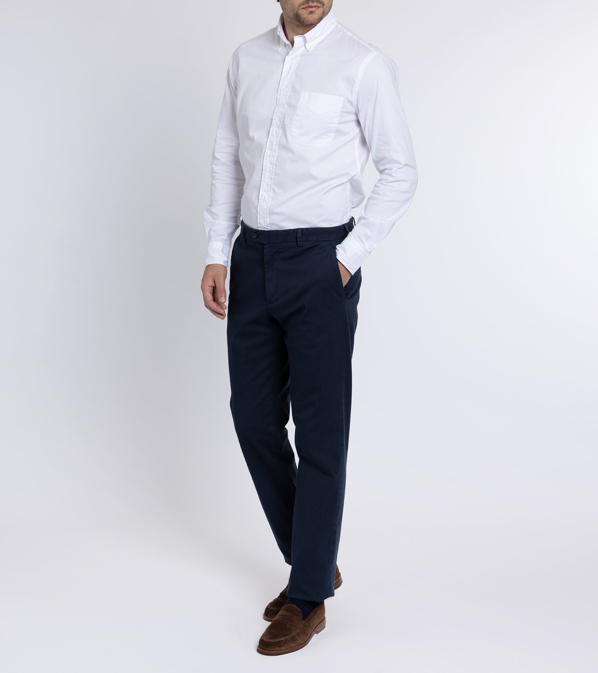 Gitman Vintage Zephyr Cotton Shirt: White