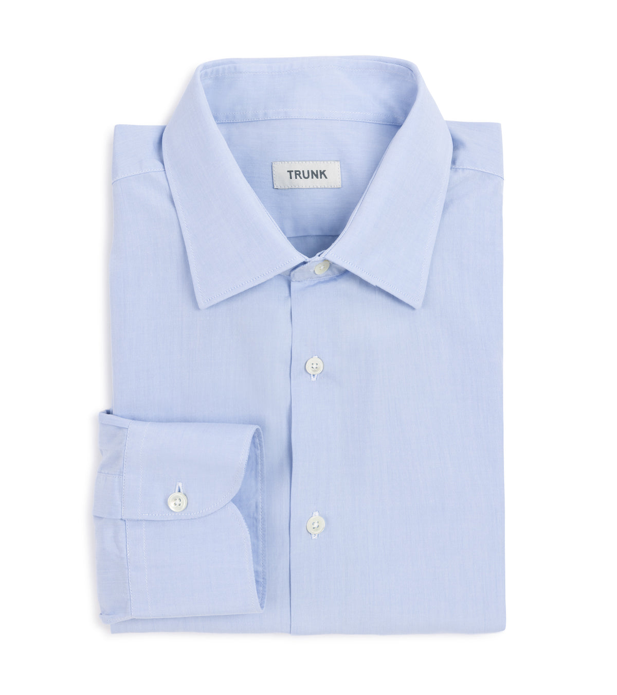 Trunk Allsop Cotton Poplin Formal Shirt in light blue, product photo.