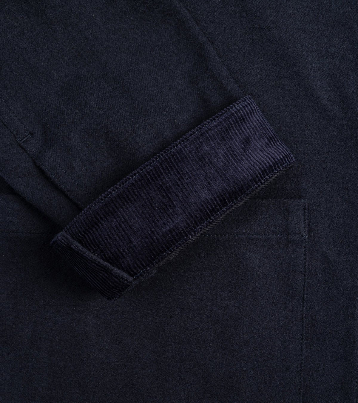 Trunk Coleman Brushed Japanese Cotton Jacket: Navy