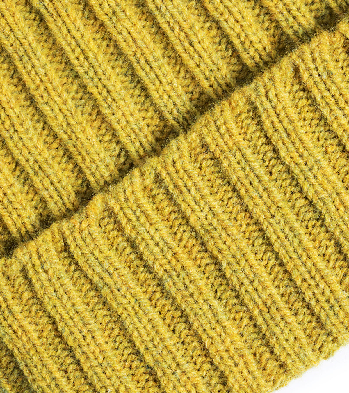 Trunk Lambswool Ribbed Beanie: Citrus
