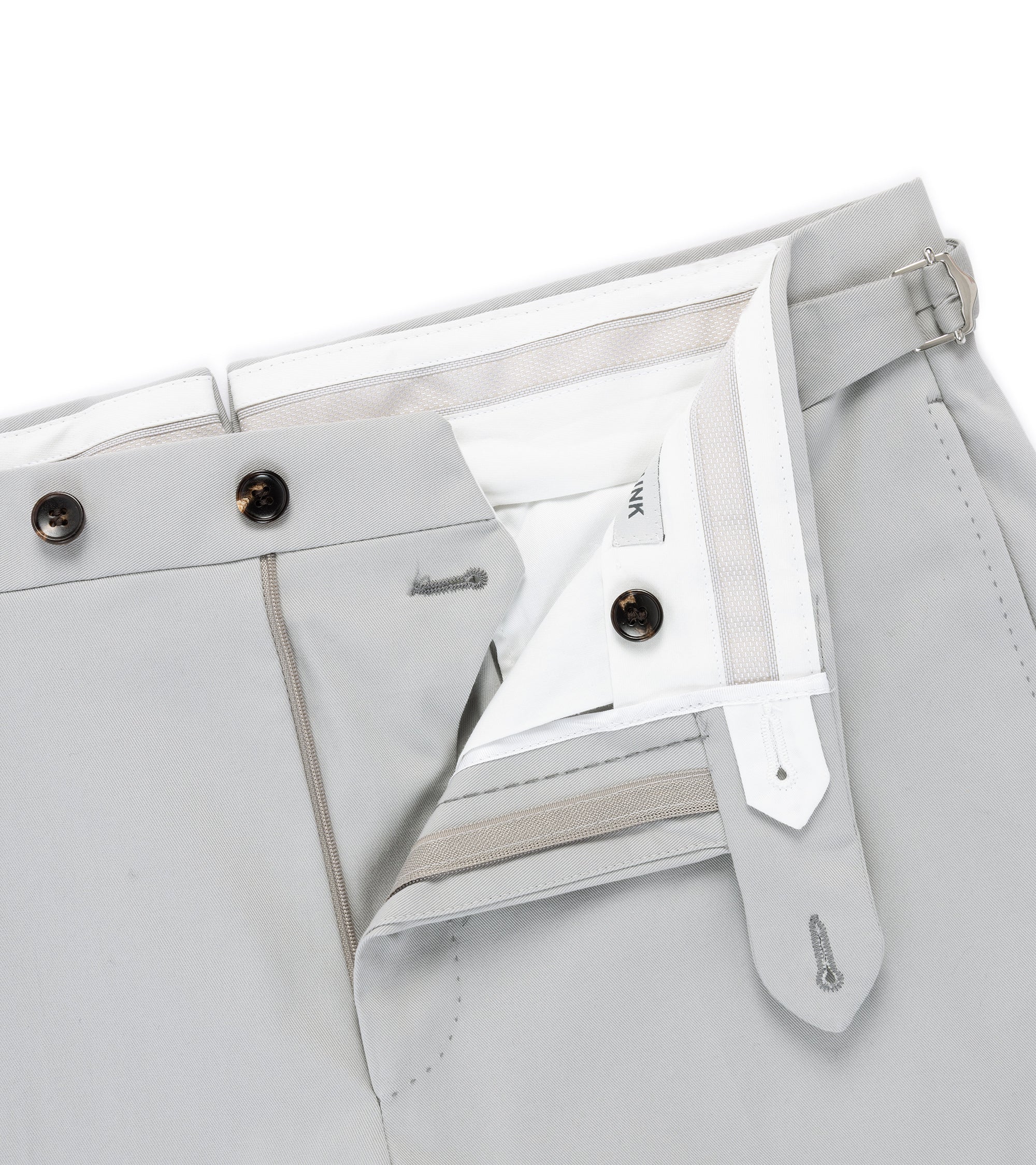 Trunk Walbrook Cotton Tailored Trousers: Light Grey