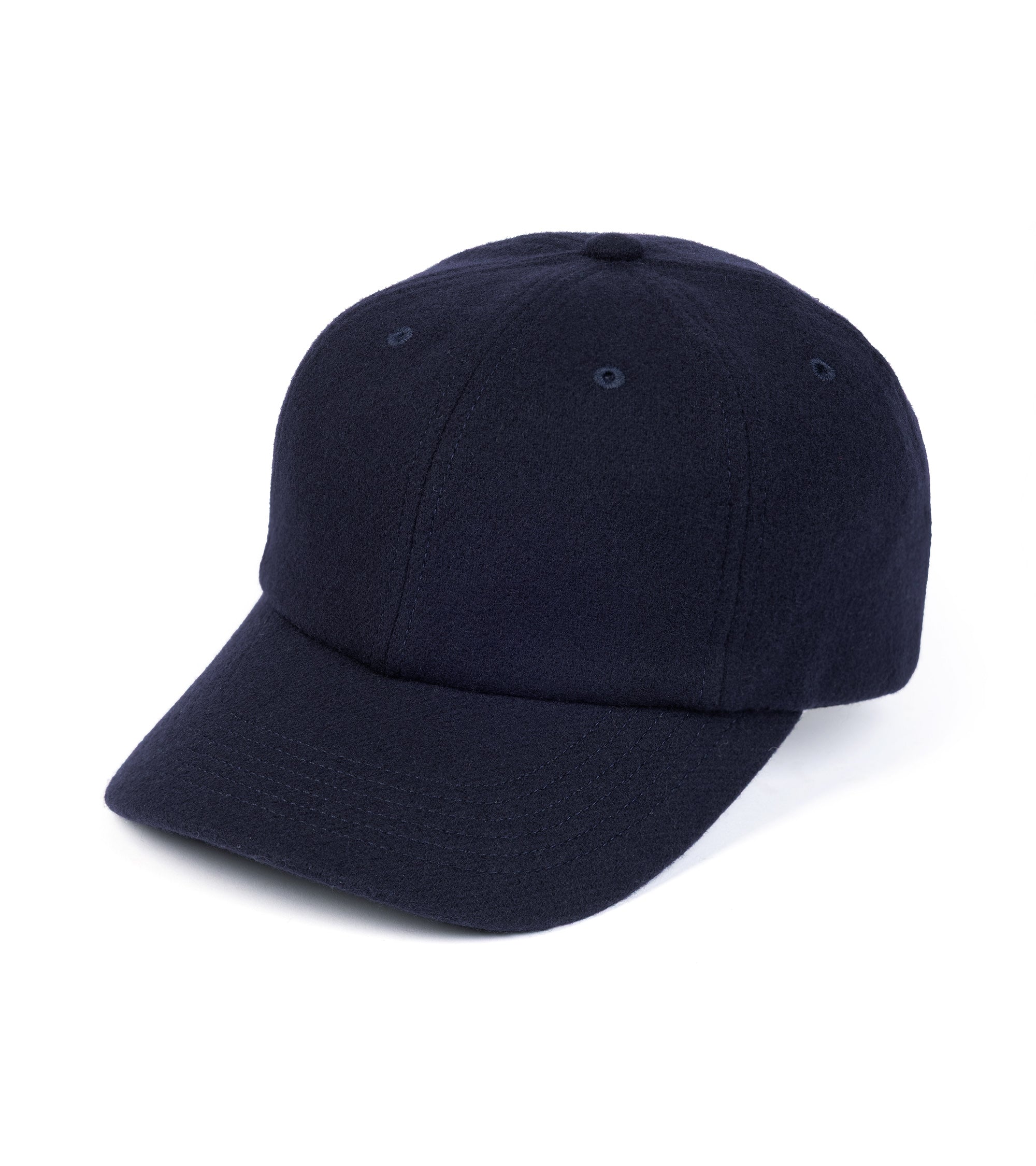 Navy wool flannel baseball cap from Trunk