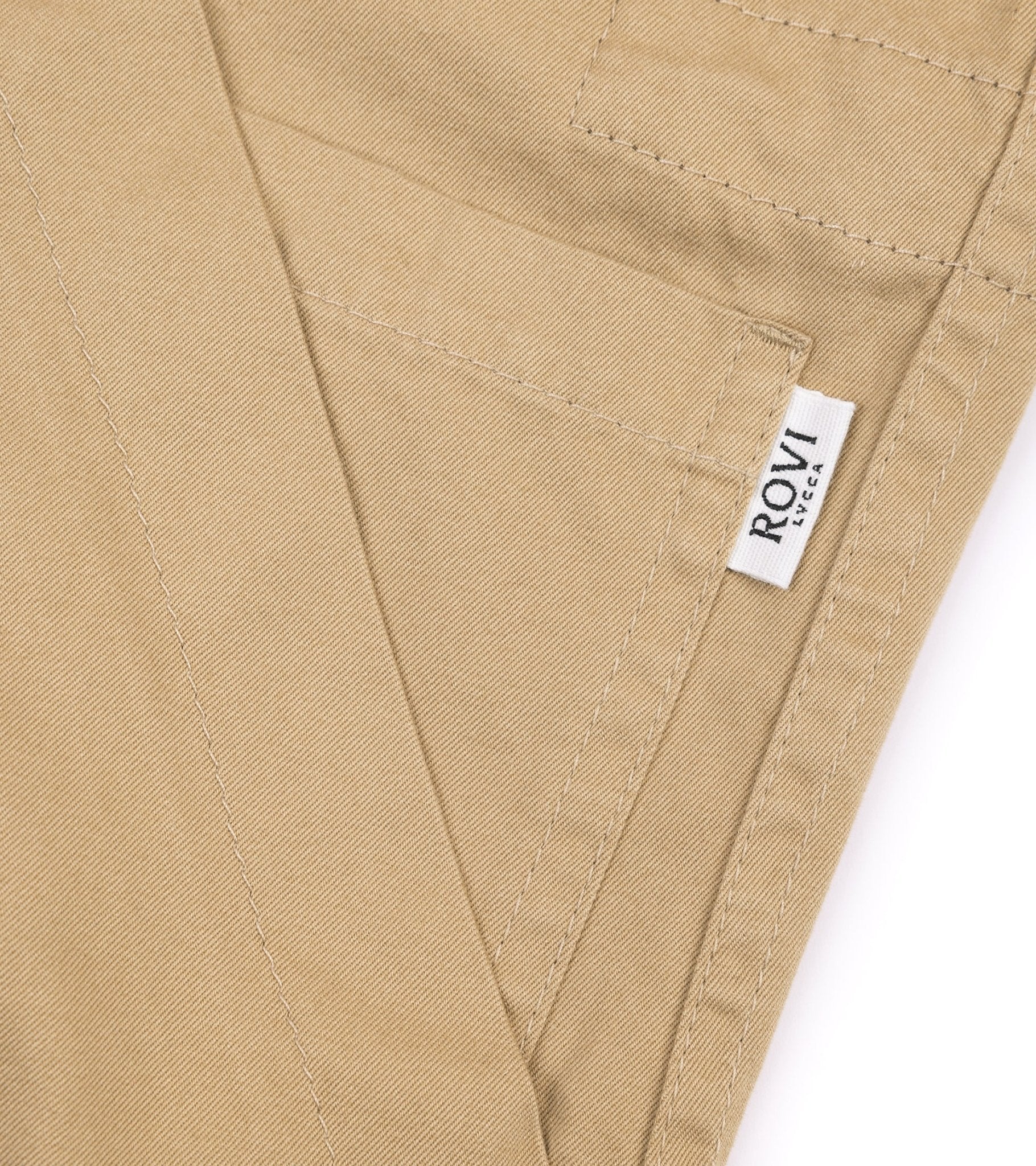 Rovi Lucca Collarless Cotton Drill Garden Jacket: Beige - Trunk Clothiers