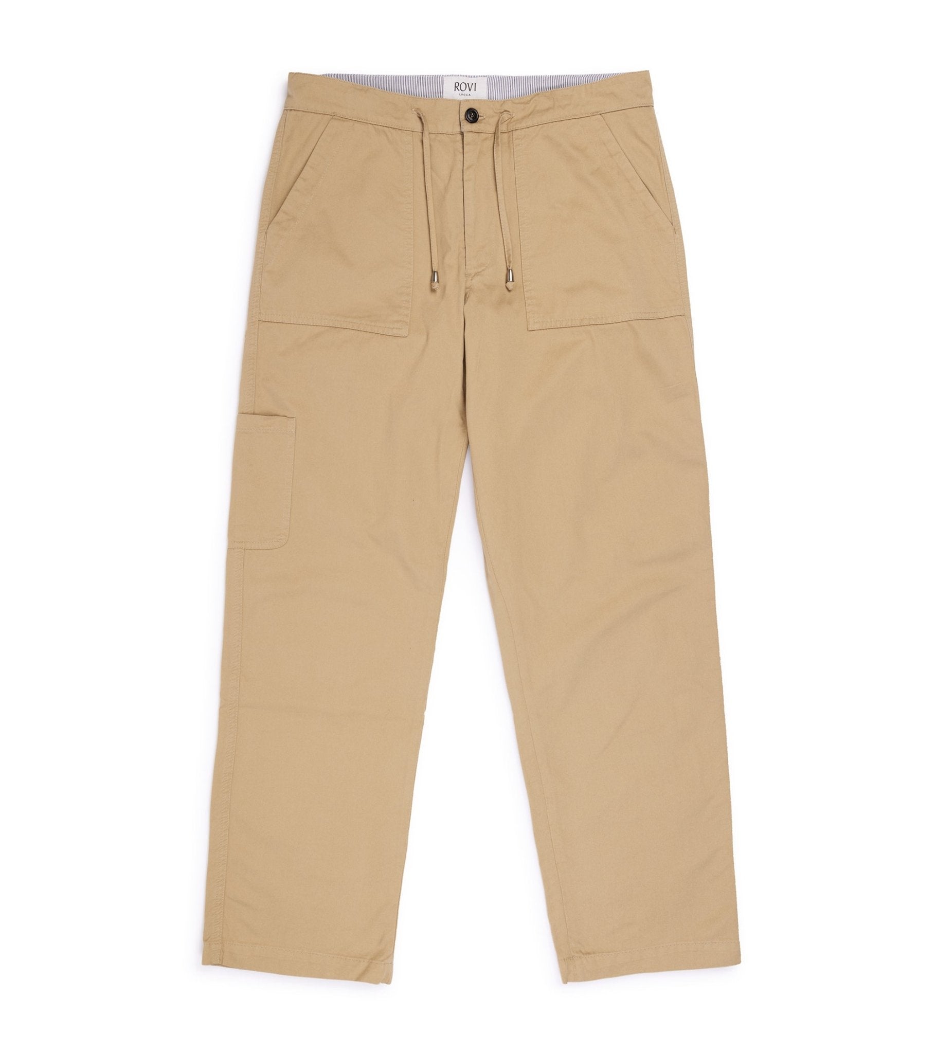 Rovi Lucca Cotton Drill Garden Pants: Beige - Trunk Clothiers