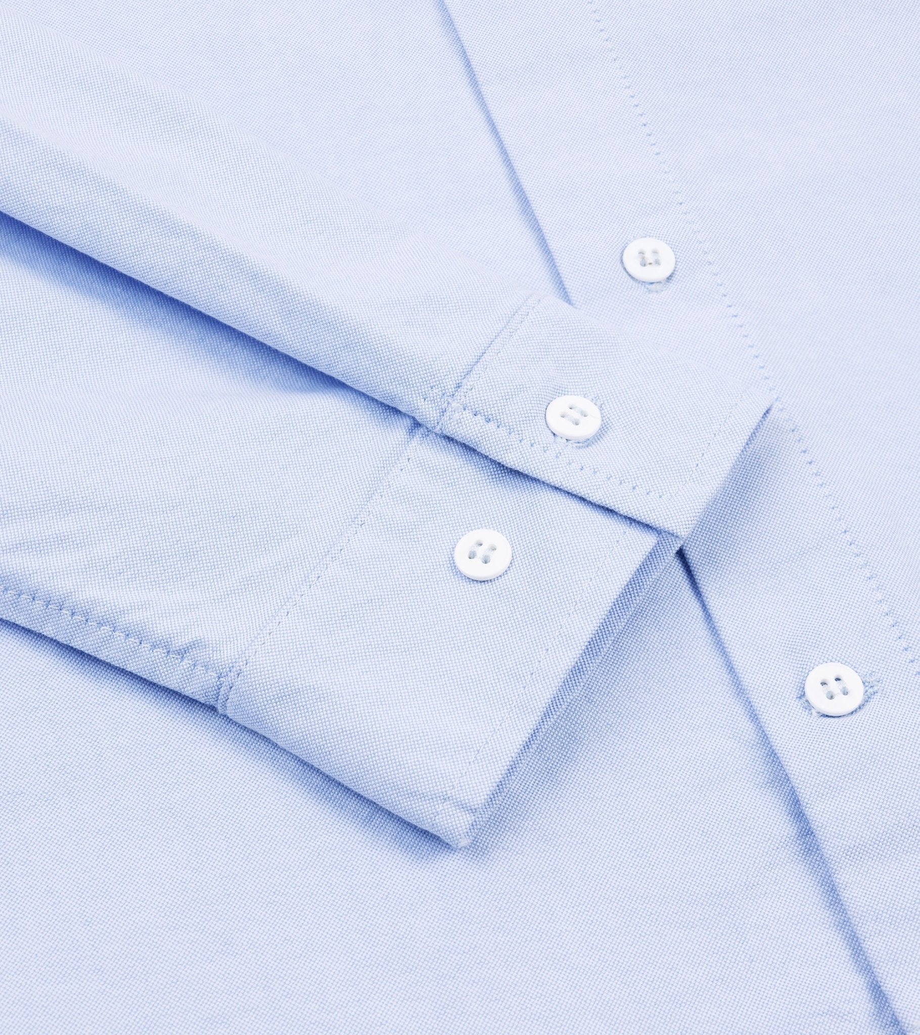 Rovi Lucca Cotton Oxford Garden Shirt: Sky Blue - Trunk Clothiers