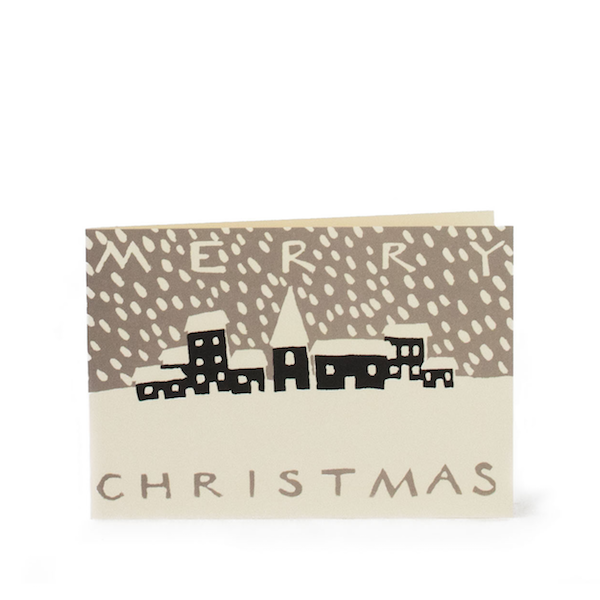 Cambridge Imprint Christmas Card: Snowy Town