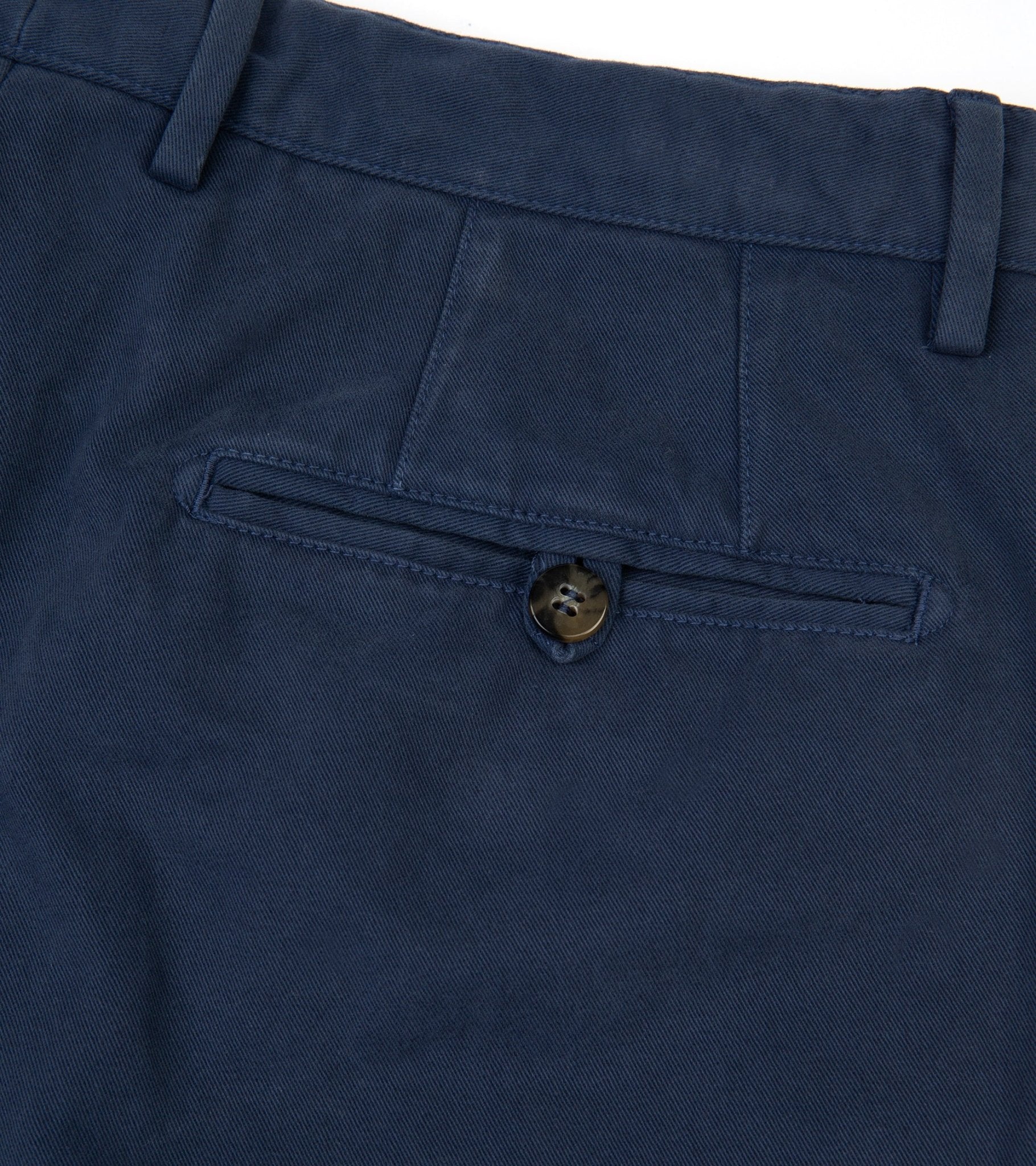 Trunk Stanhope Cotton Twill Trousers: Washed Navy - Trunk Clothiers