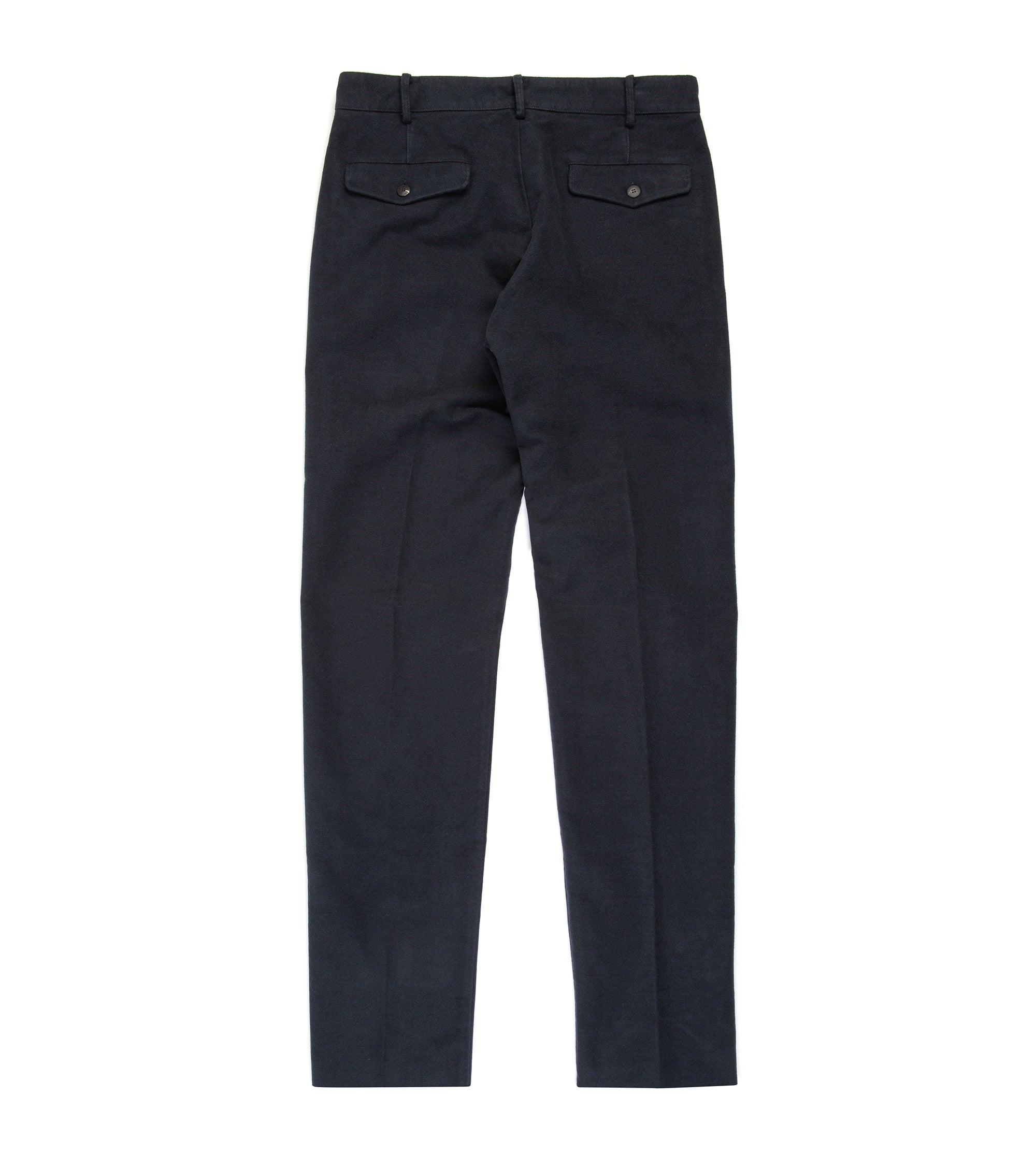 Doppiaa Aalghero Moleskin Pleated Trousers: Navy