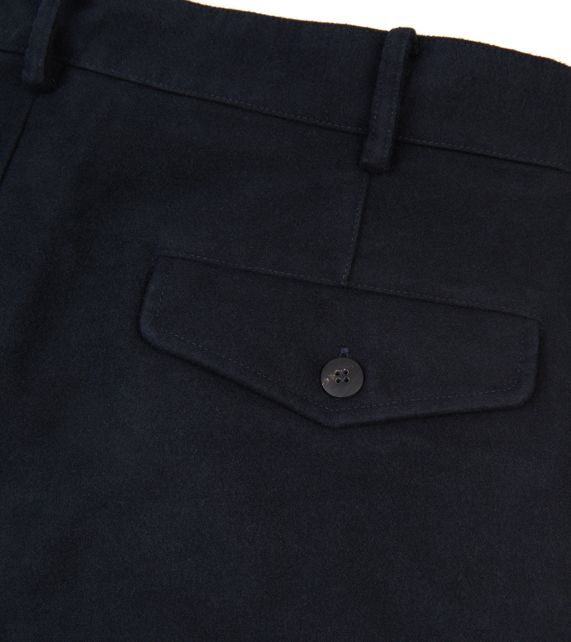 Doppiaa Aalghero Moleskin Pleated Trousers: Navy