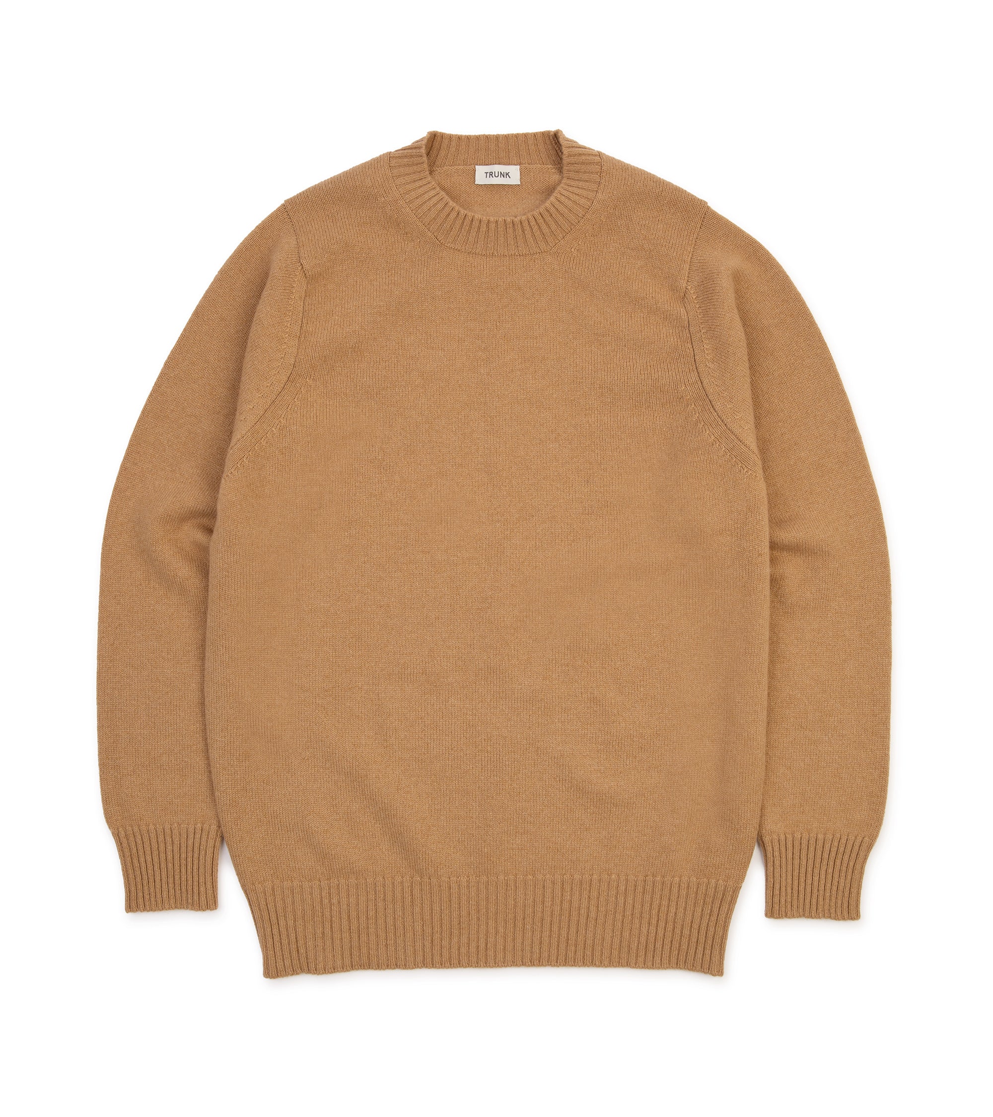 Trunk Crawford Cashmere Crew Neck Sweater: Camel