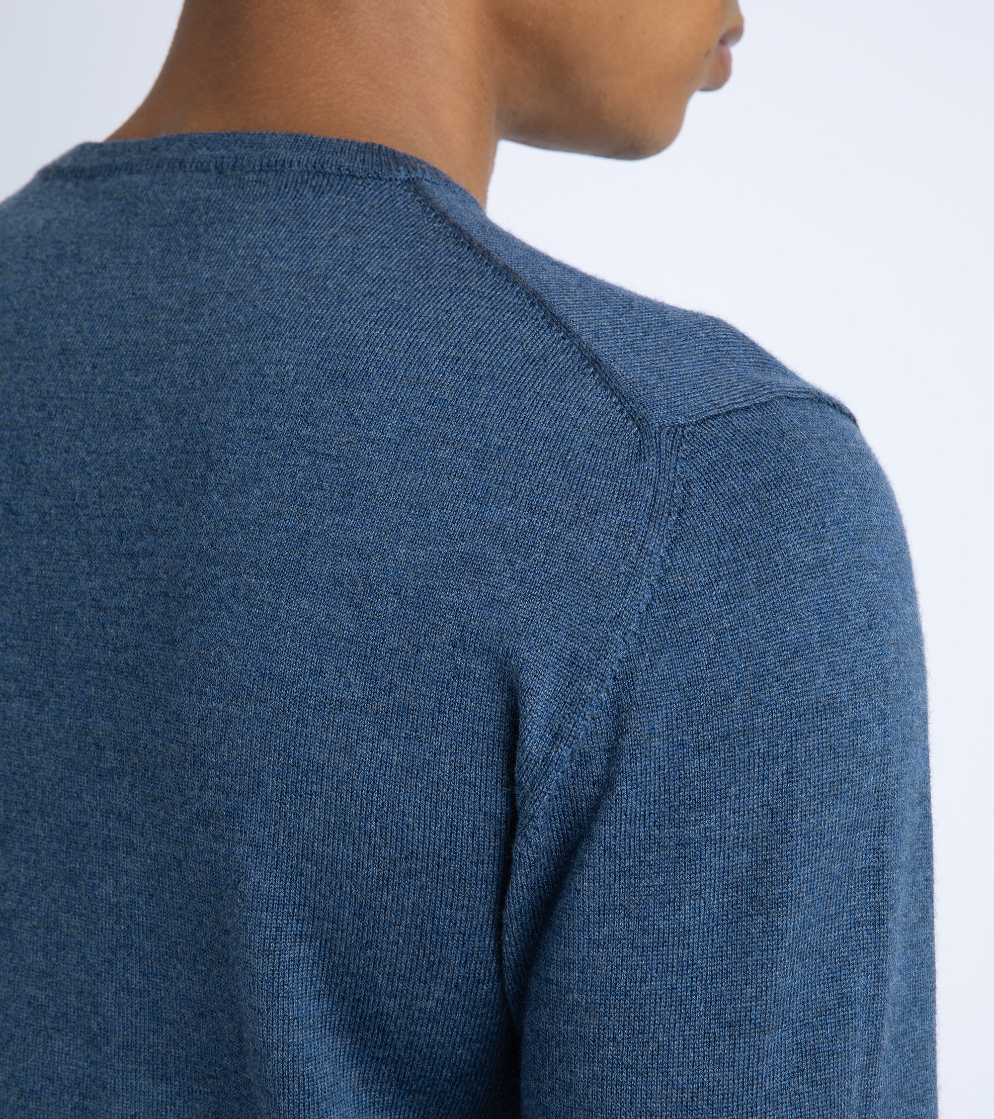 Trunk Harley Merino Crew Neck Sweater: Indigo